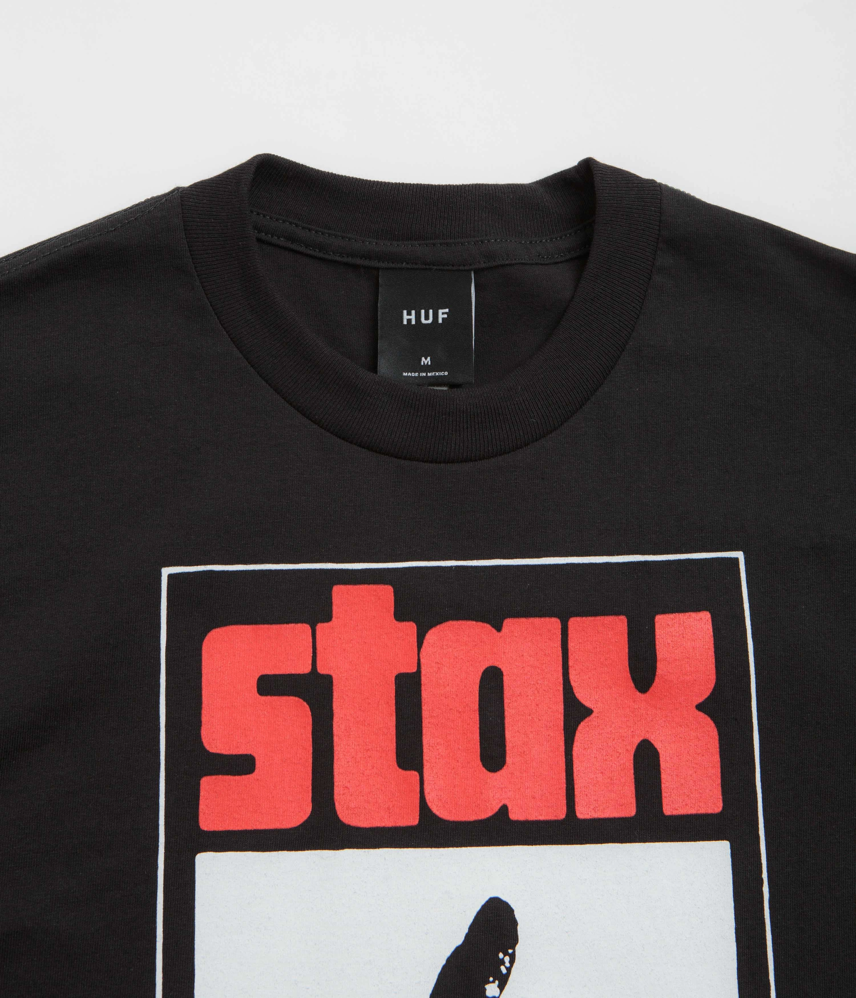 HUF Stax Snap T-Shirt - Black Layered Sleeve