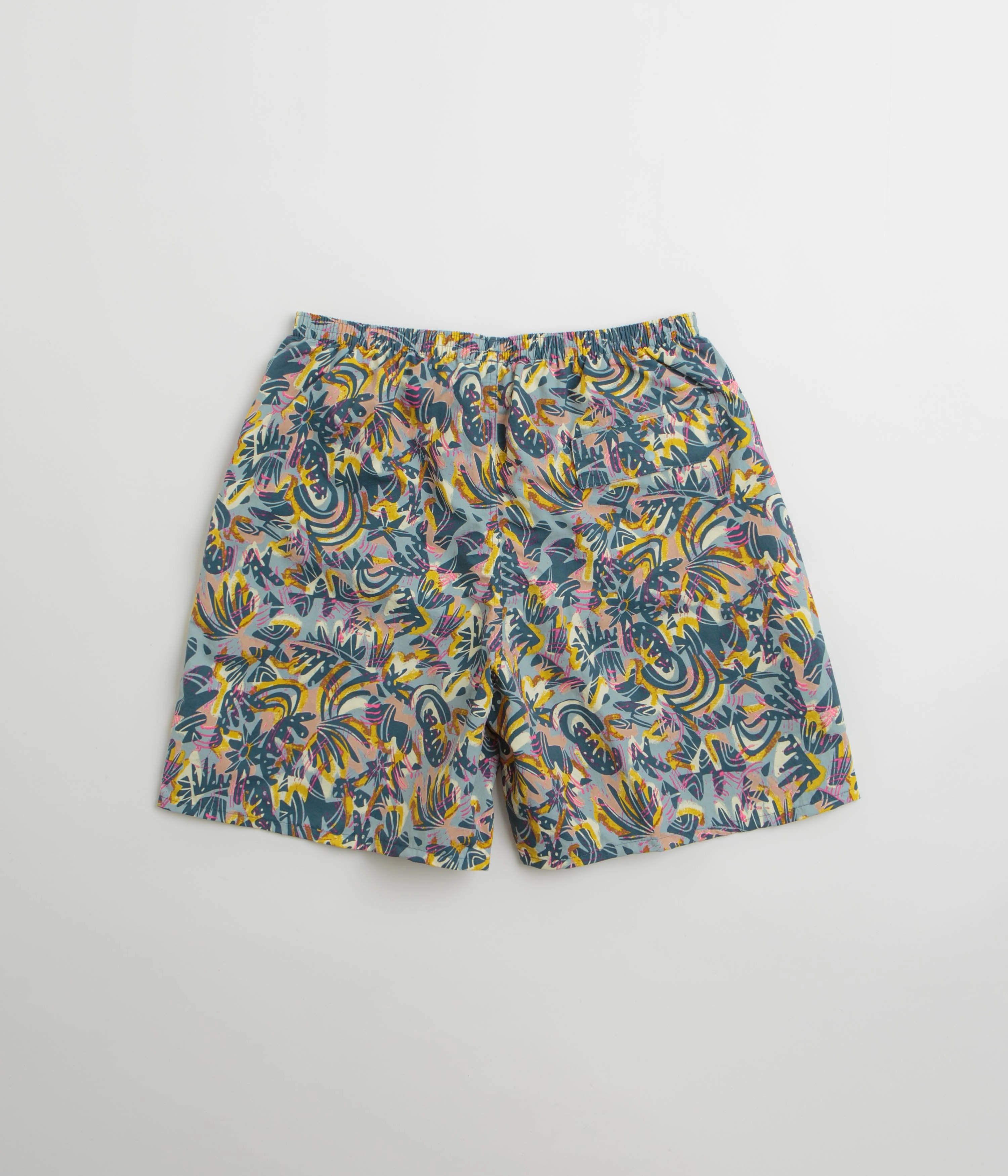Double Stitched Seams Patagonia Baggies Longs 7" Shorts - Wild Botanist: Tidal Teal