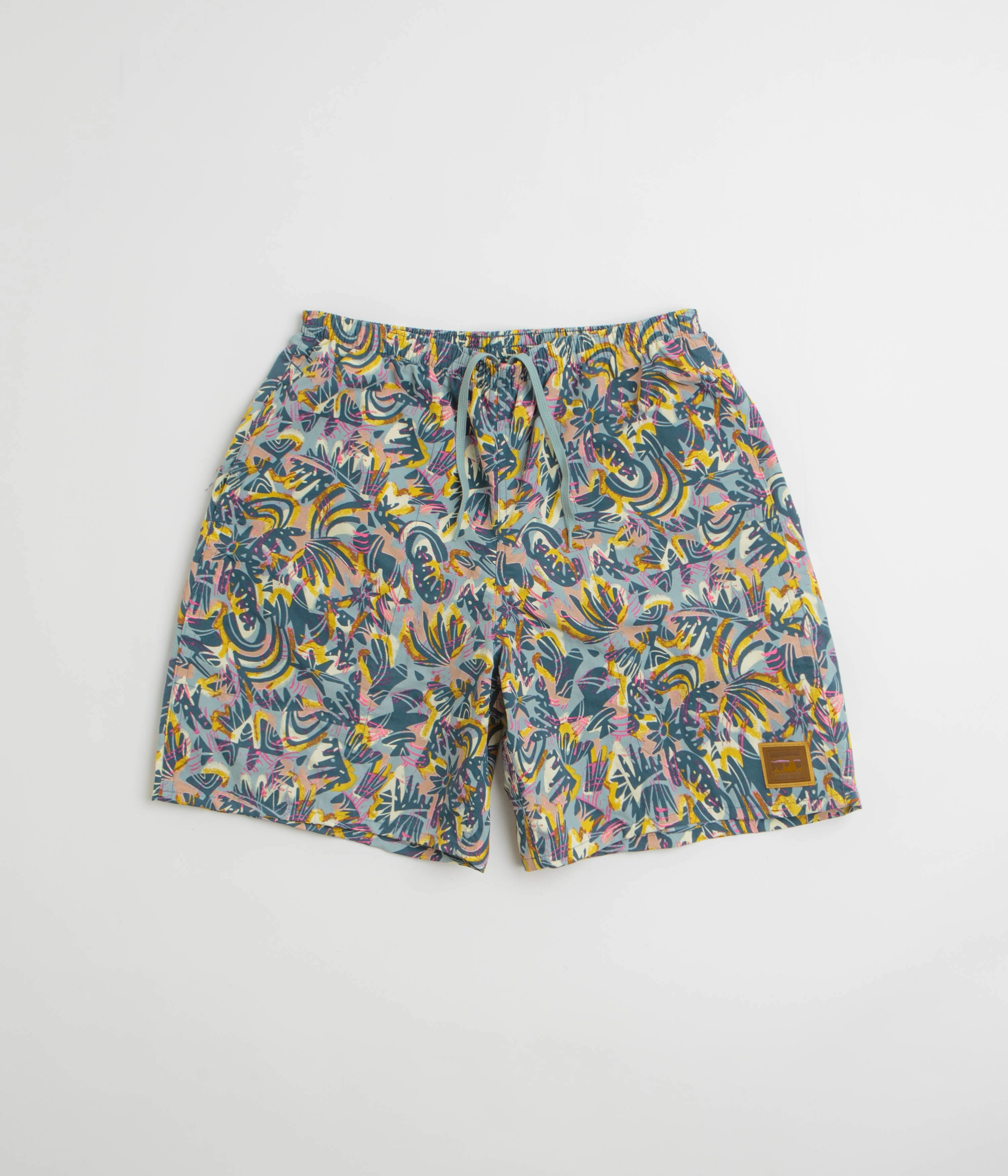 Pilates wear Patagonia Baggies Longs 7" Shorts - Wild Botanist: Tidal Teal