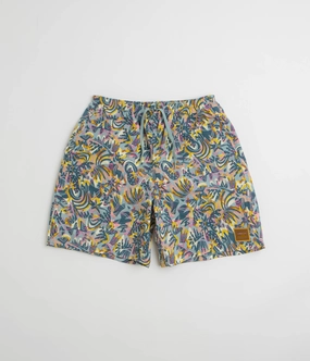 Pilates wear Patagonia Baggies Longs 7" Shorts - Wild Botanist: Tidal Teal