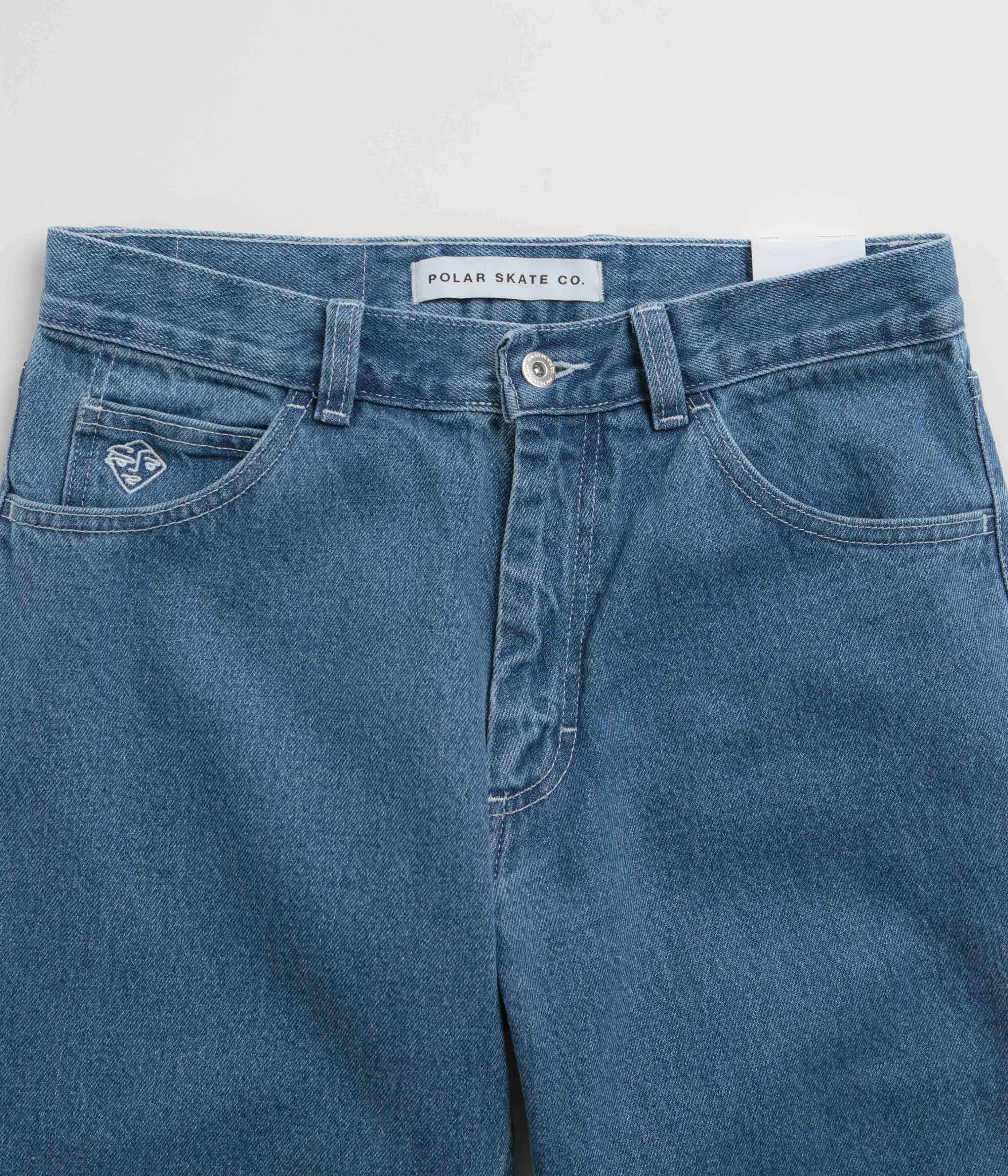 Distressed finish Lined interior Polar 89 Pants - Blue Wash