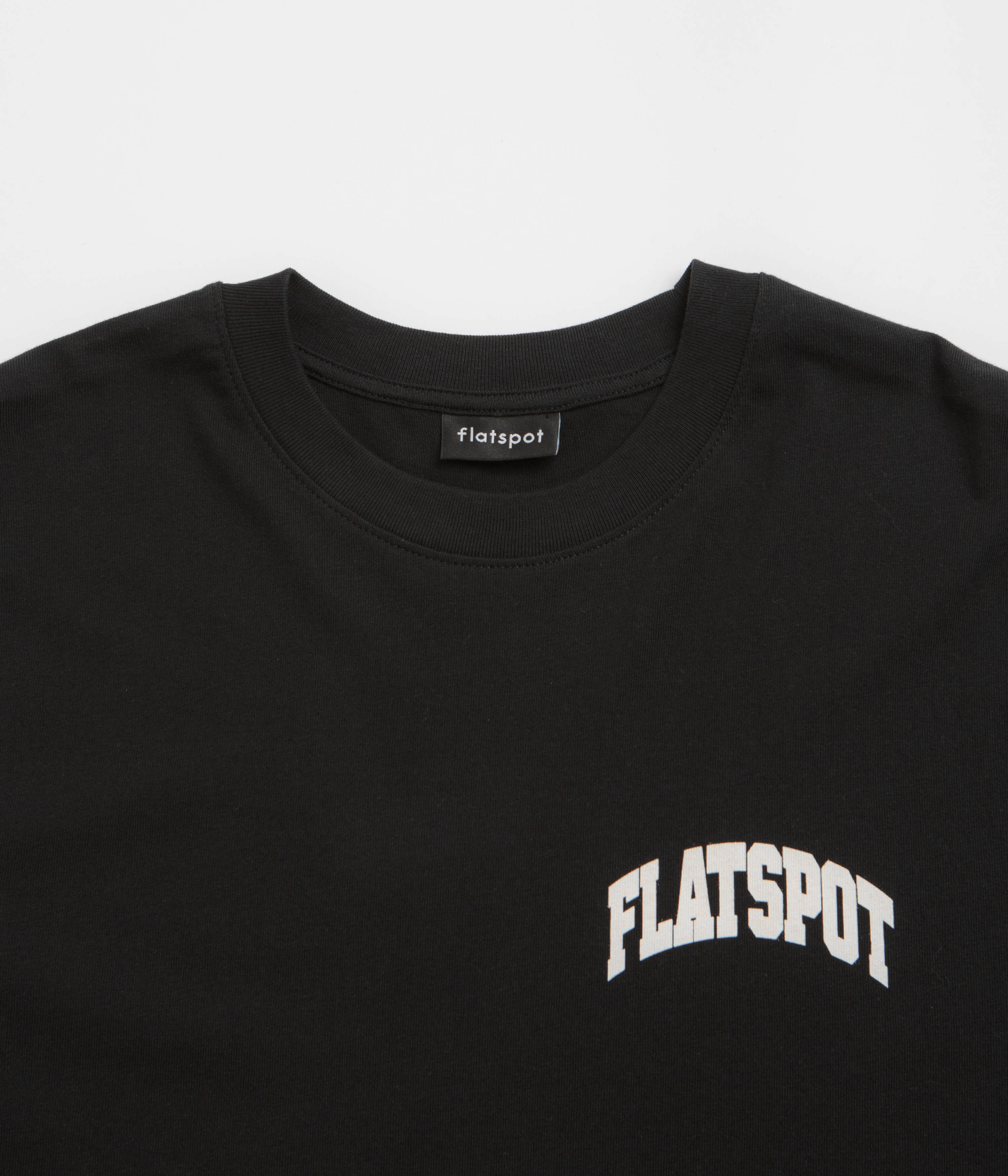 Easygoing Wear Active Wear flatspot Collegiate T-Shirt - Black