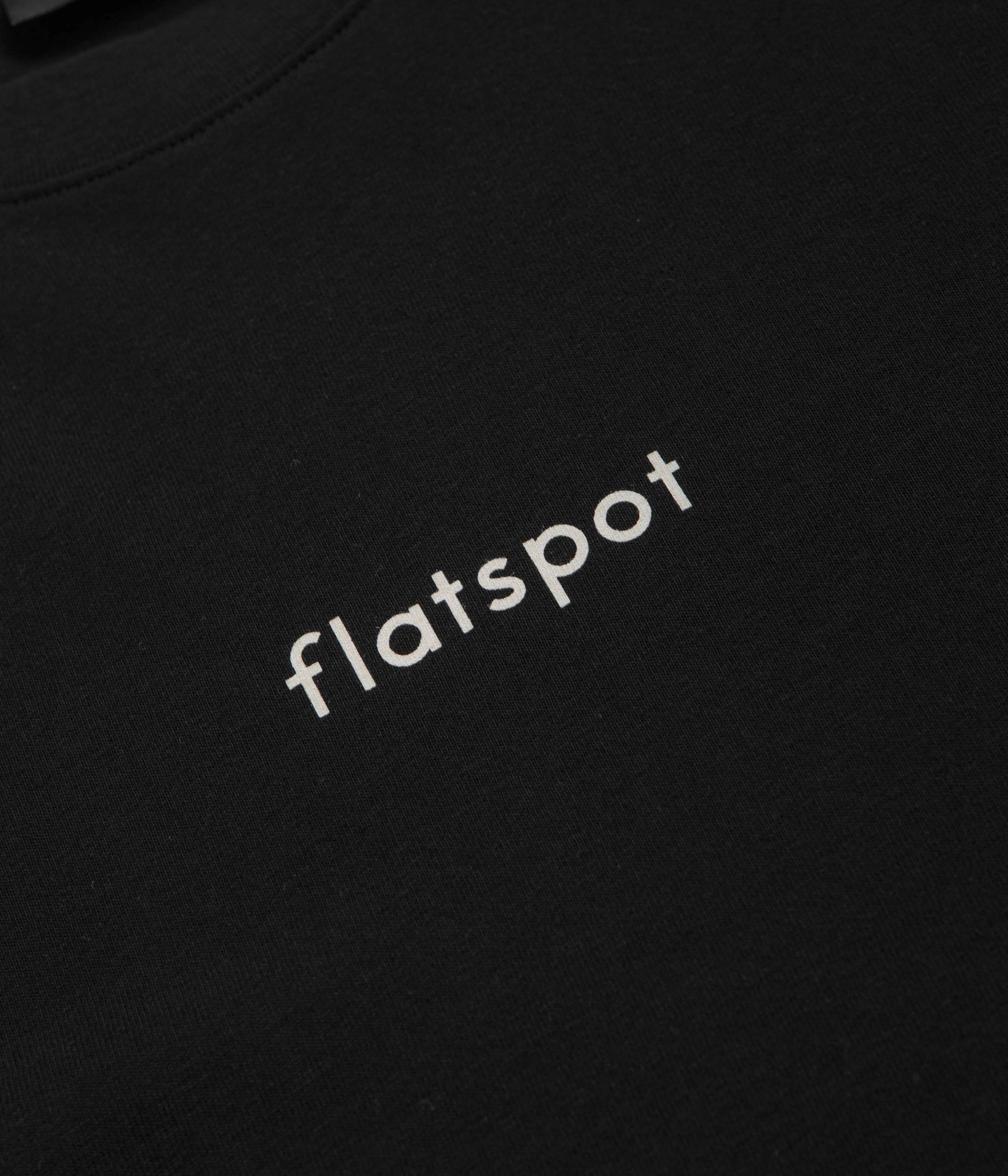 Functional Side Gussets flatspot Lowercase Logo T-Shirt - Black