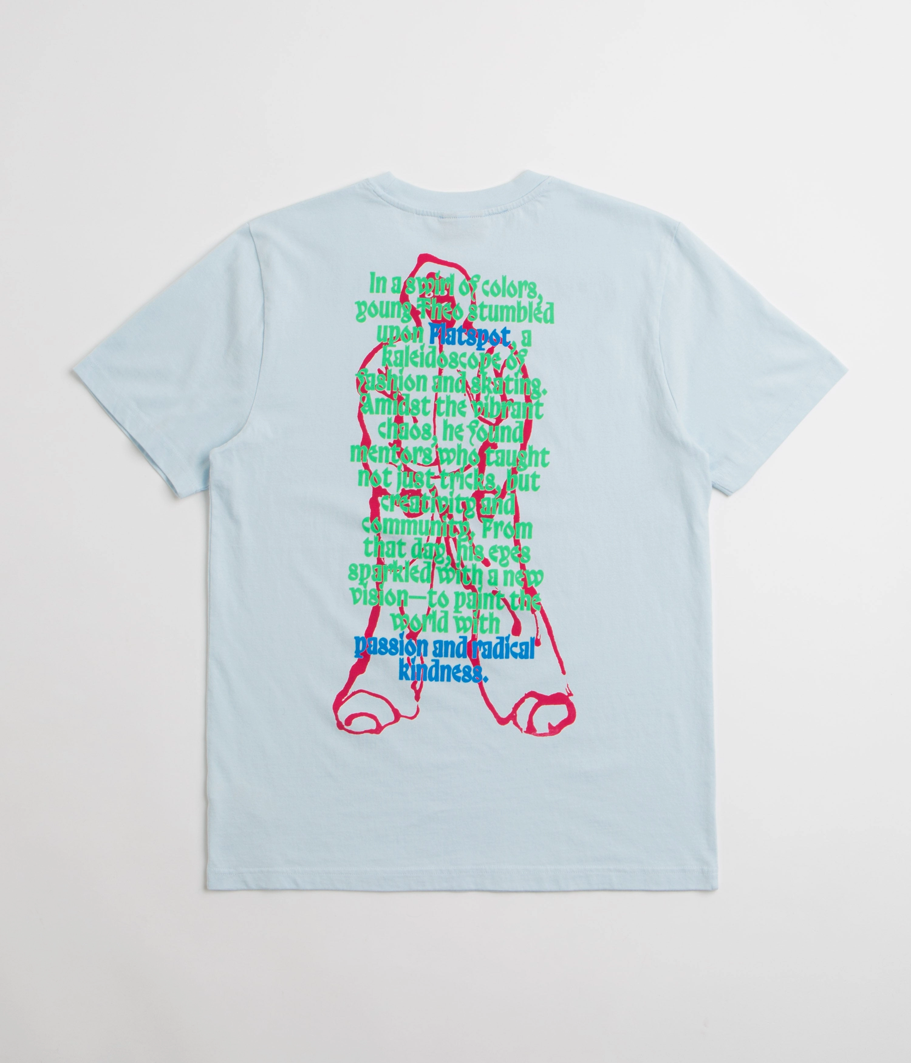 flatspot Pickle Pete T-Shirt - Blue Ice Relaxed Comfort Look