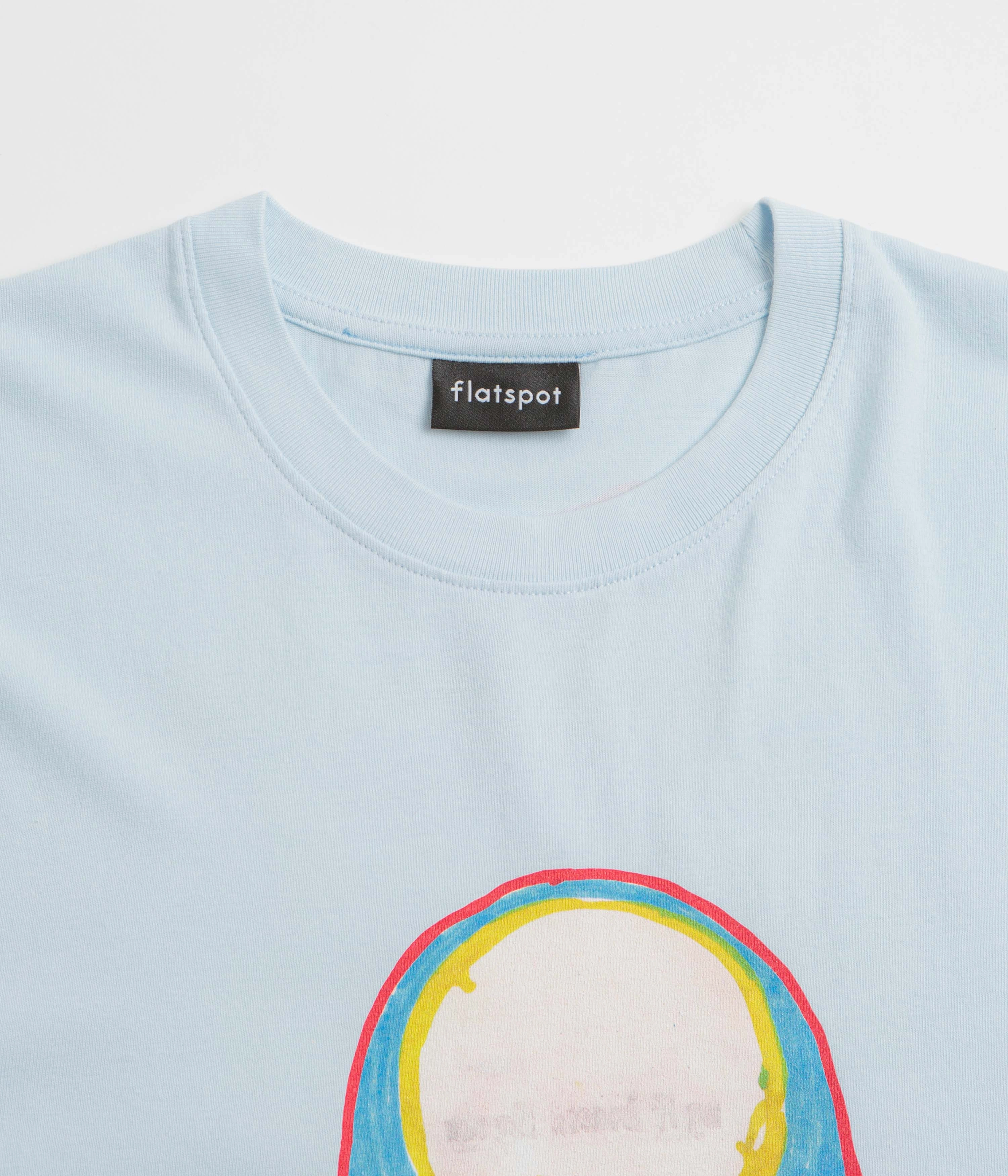 flatspot Pickle Pete T-Shirt - Blue Ice Round neck simplicity