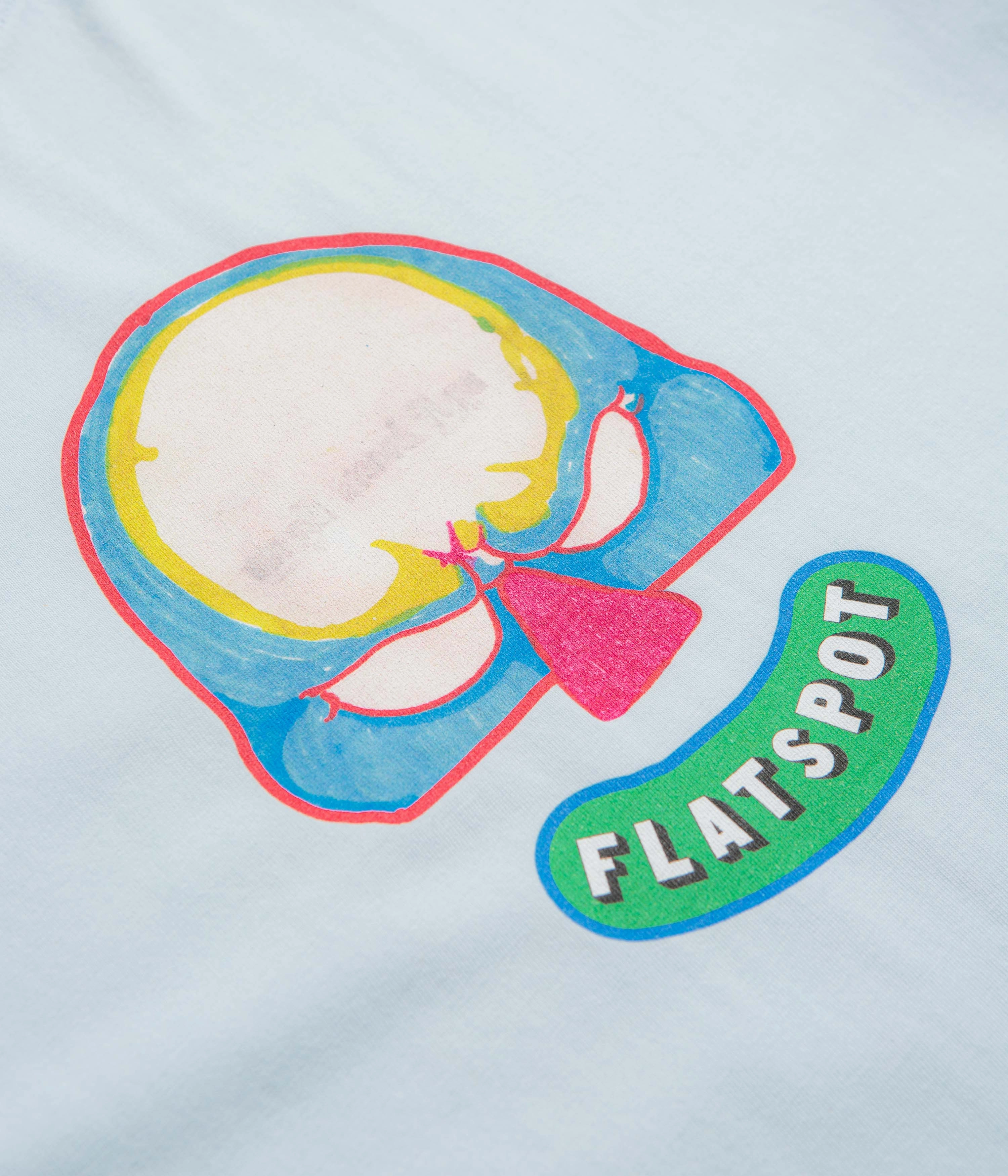 flatspot Pickle Pete T-Shirt - Blue Ice Breathable and Comfortable Lint Resistant Surface
