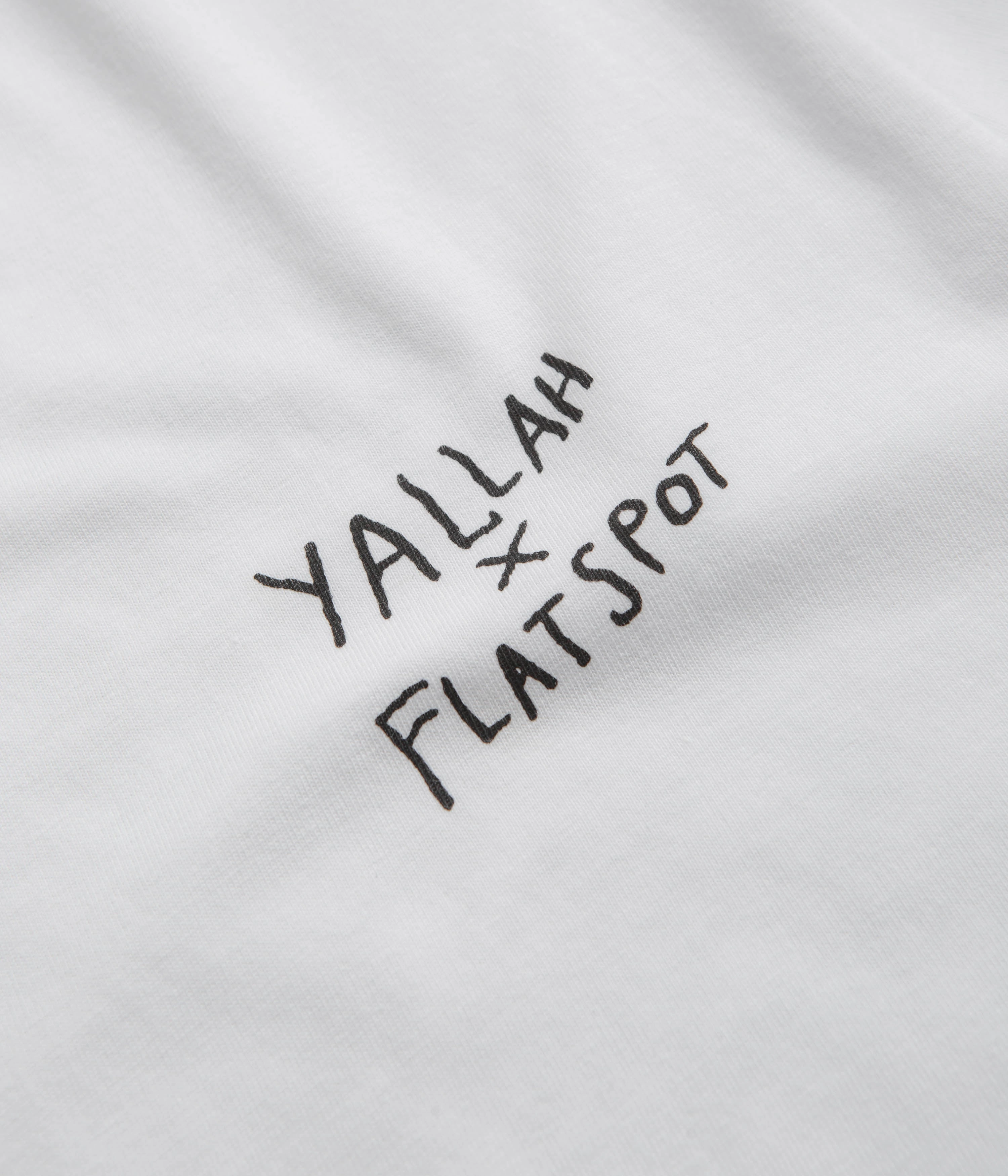 flatspot x Yallah T-Shirt - White Chic Style Streetwear attitude