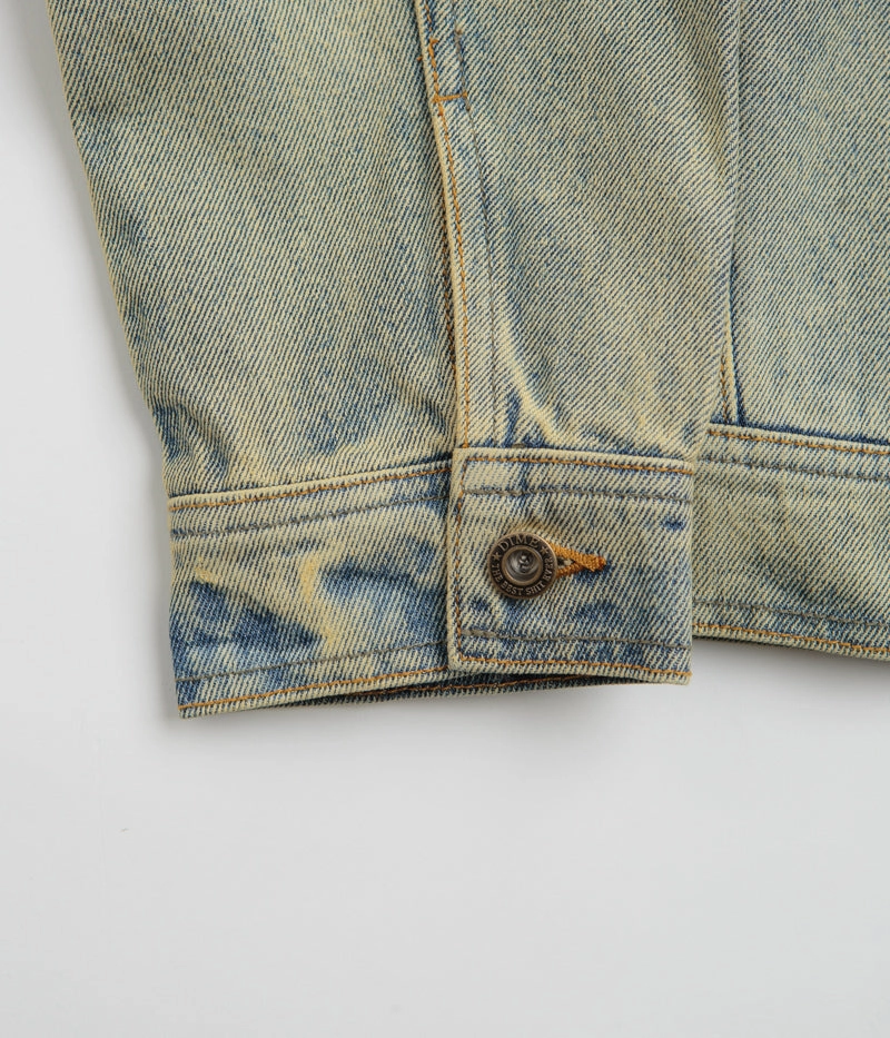 Dime Denim Jacket - Dipped Sandblasted Indigo Elasticized Waist Urban Edge