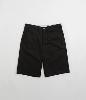 Cash Only Halfway Shorts - Black Sleek Stretch
