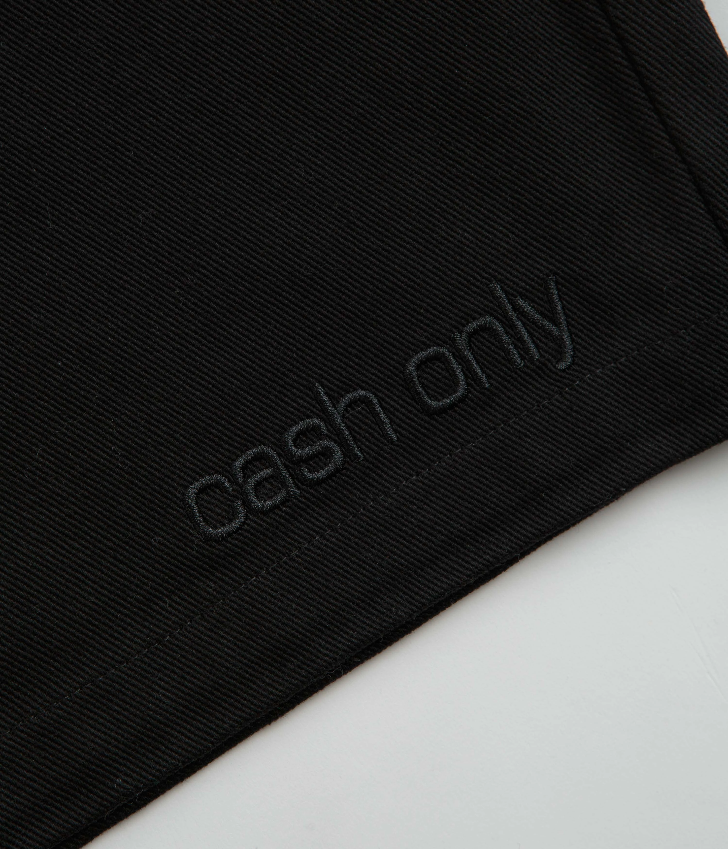 Cash Only Halfway Shorts - Black Lightweight Fabric Sport Motion