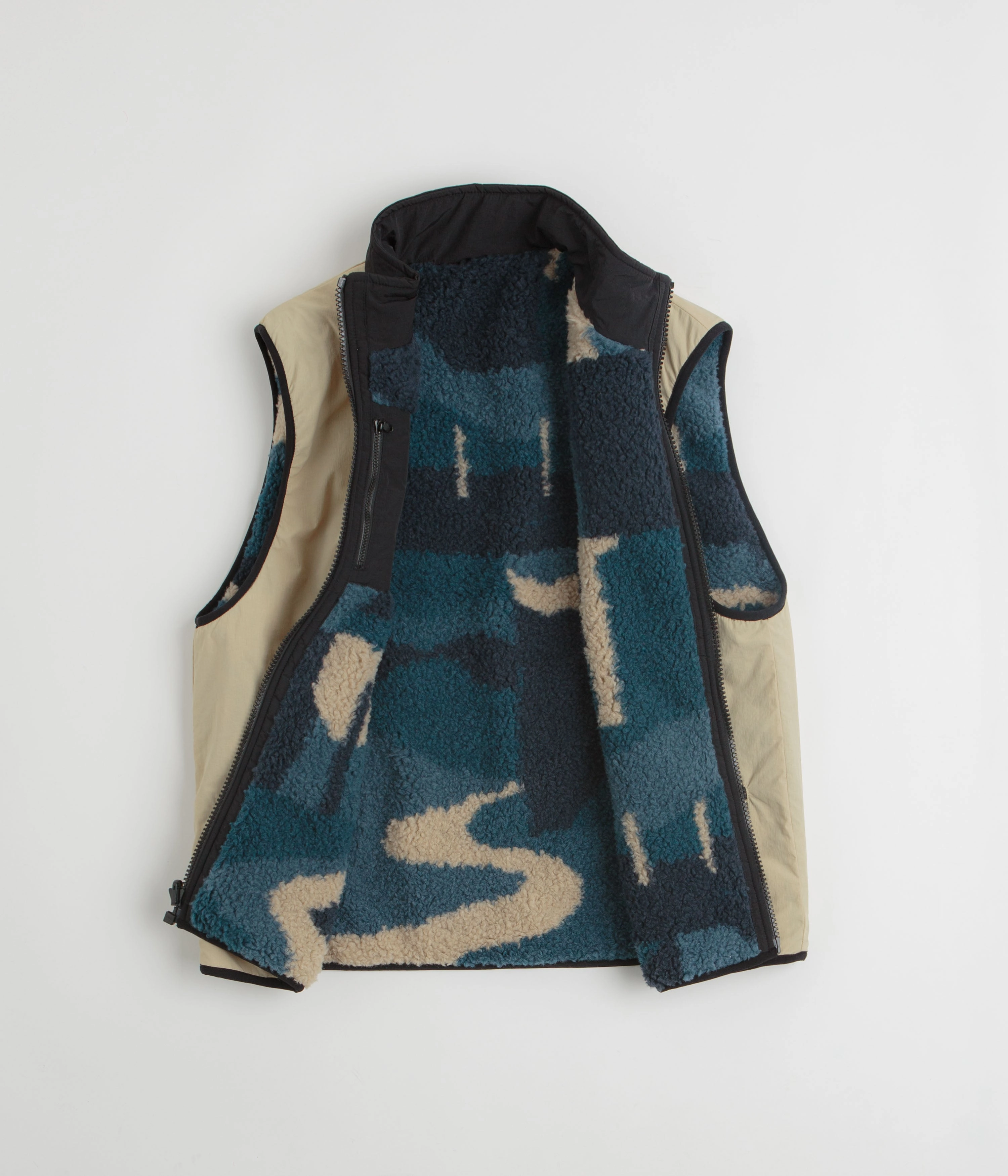 HybridLayerCompatibility SlipResistantFastenings by Parra Infinite Bird Reversible Vest - Navy Blue