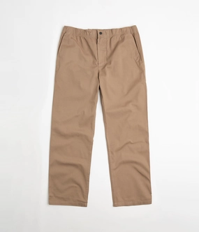 Norse Projects Ezra Relaxed Organic Twill Trousers - Utility Khaki Trendy Style