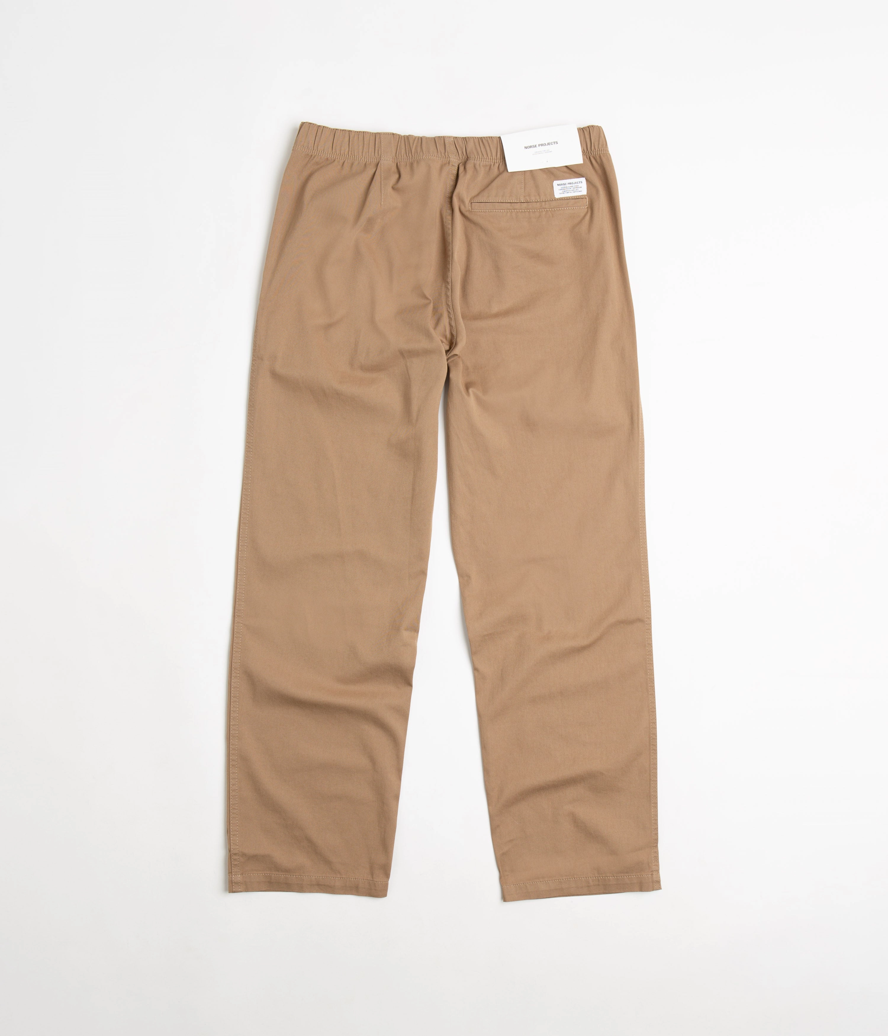 Classic Fit Norse Projects Ezra Relaxed Organic Twill Trousers - Utility Khaki