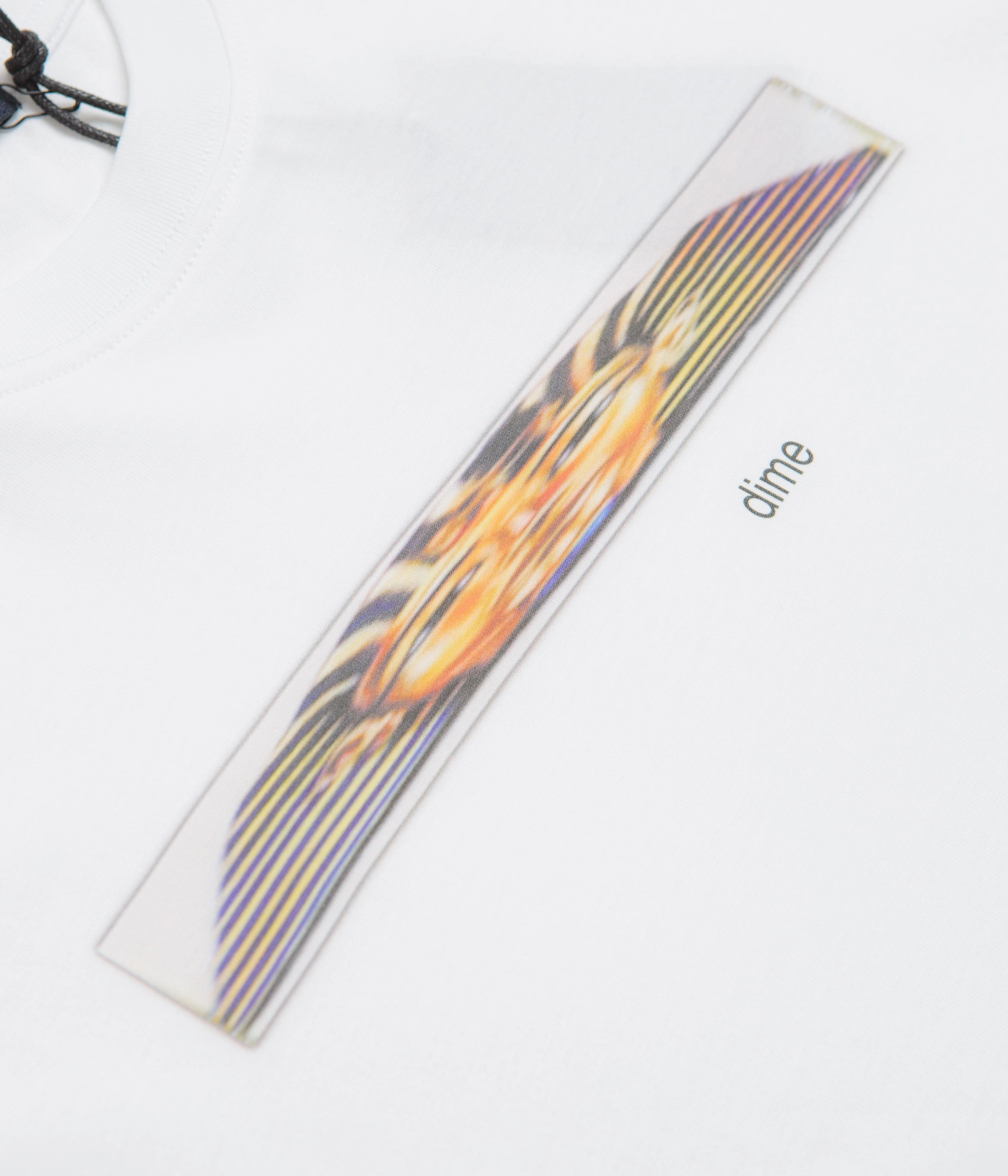 Dime Stretch T-Shirt - White Durable Colorfast Finish