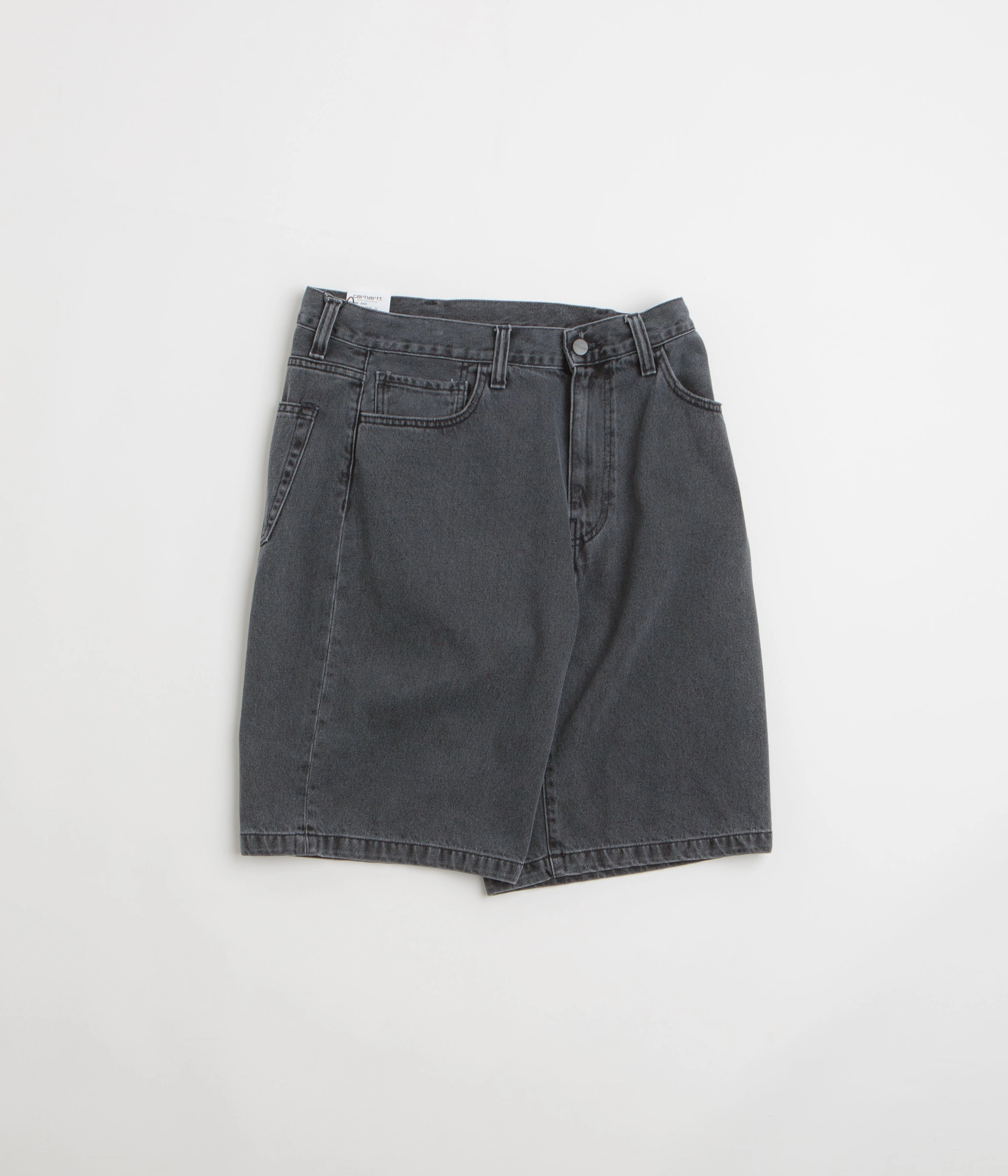 Flexible Movement Body Fit Carhartt Landon Shorts - Black Heavy Stone Wash