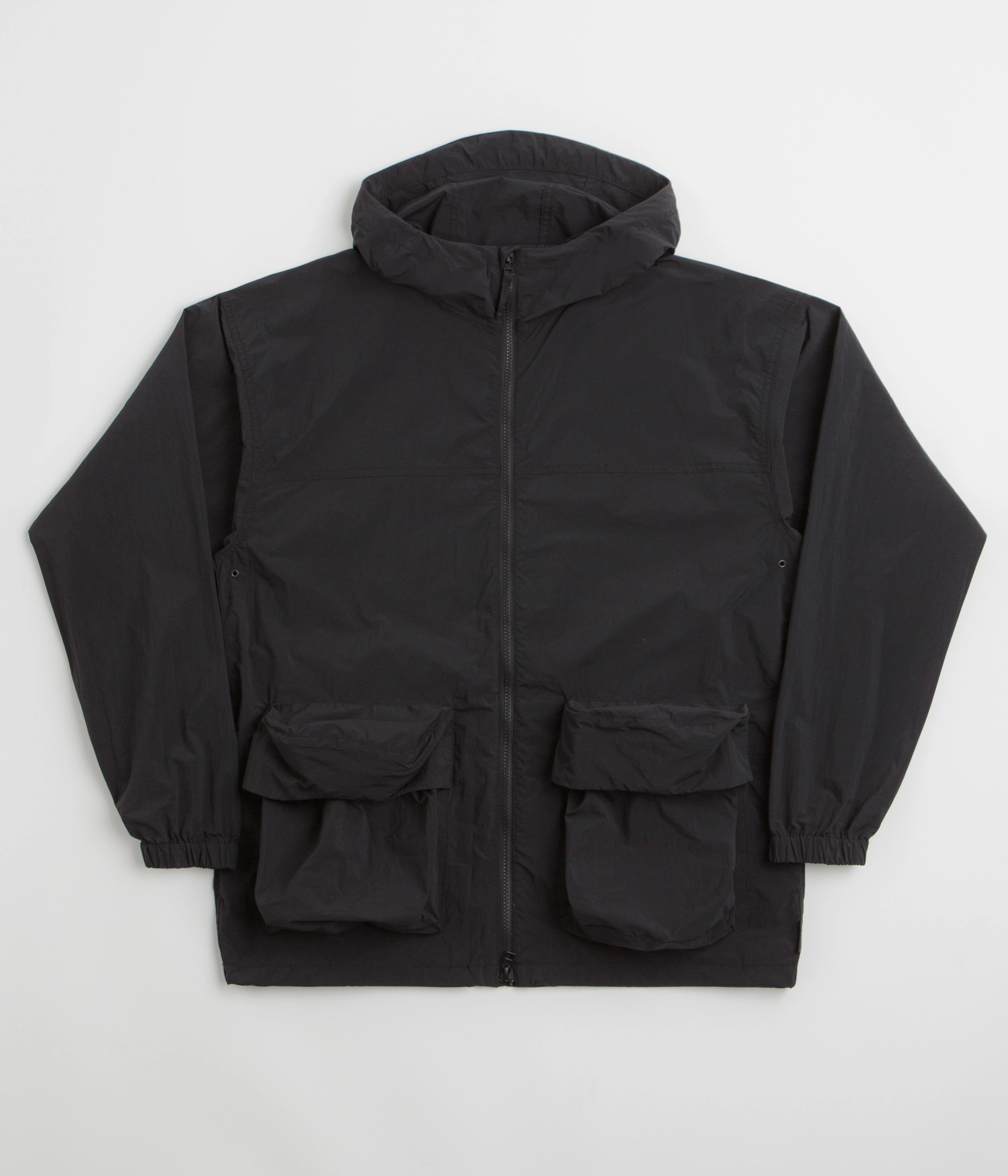 Ergonomic Shoulder Cut fall season Snow Peak Nylon Tussah Jacket - Black