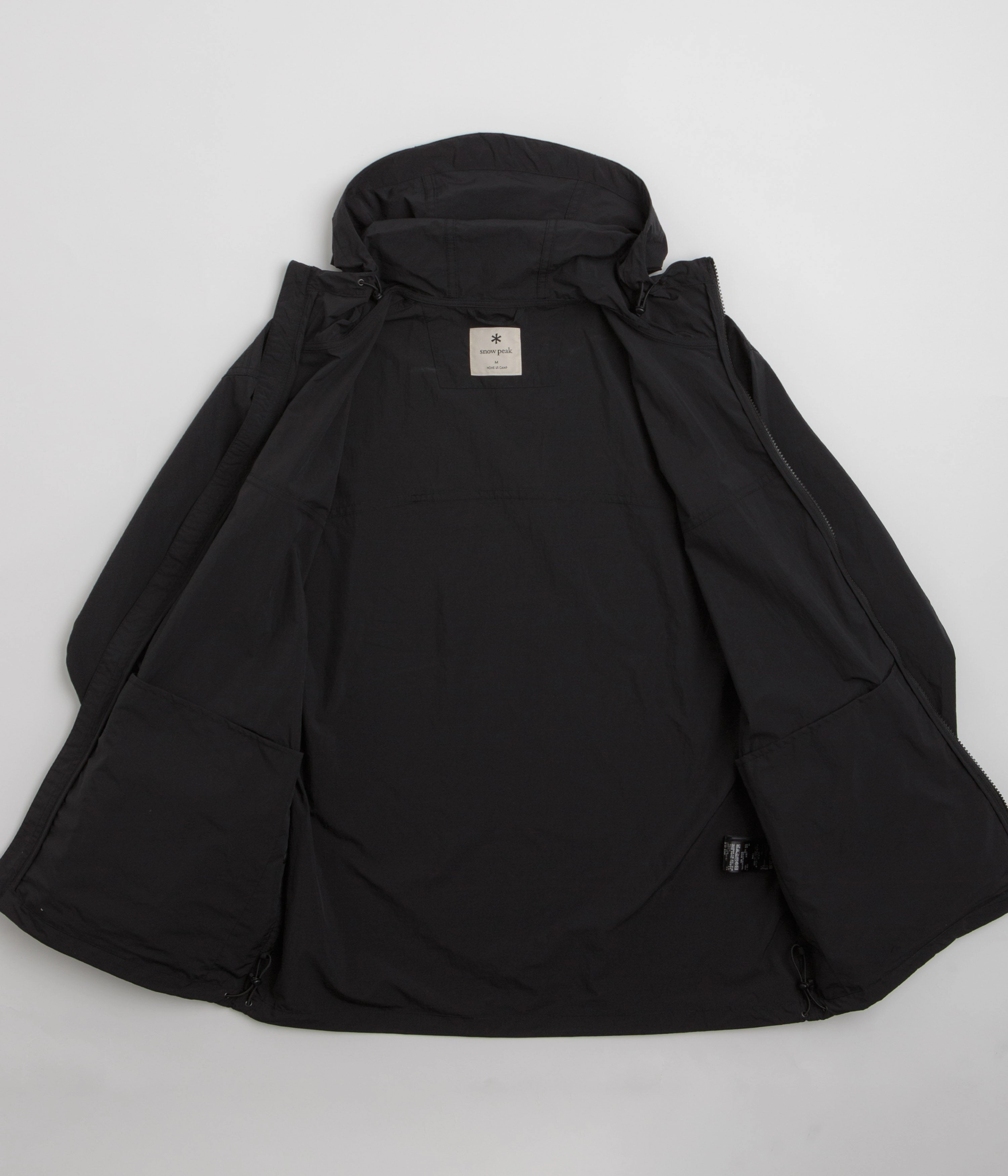 Snow Peak Nylon Tussah Jacket - Black Comfortable Urban Piece Fade Resistant Dye Method