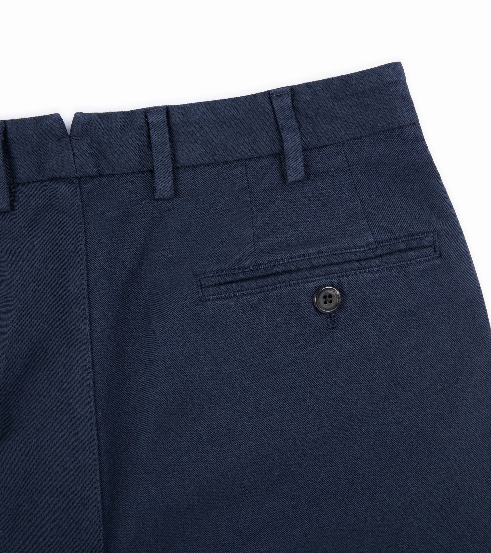 All Time Use Weekend Adventure Trunk Palmer Flat Front Cotton Twill Trousers: Light Navy