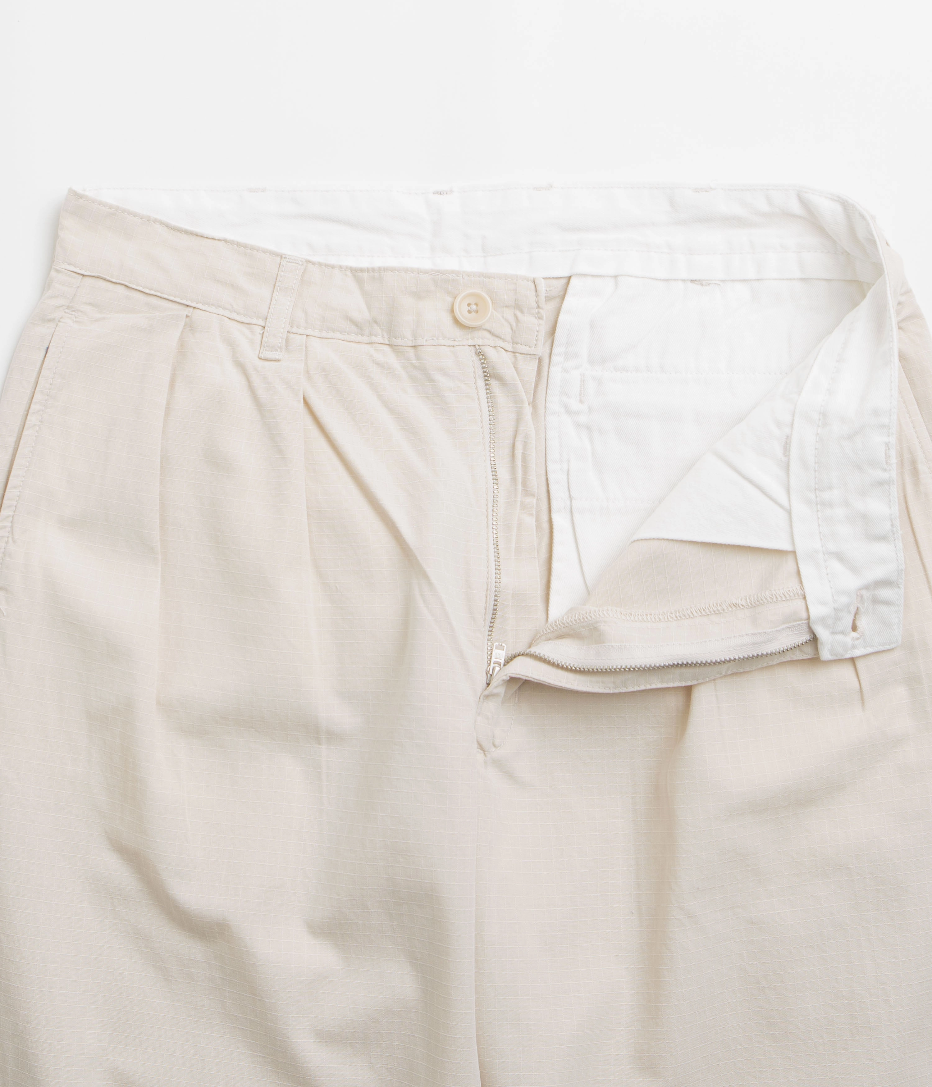 PermeableCloth Comfort Layer Wear Service Works Ripstop Part Timer Pants - Bone