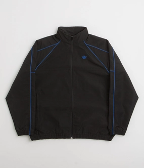 Adidas Gazelle Premiere Track Jacket - Black / White / Team Royal Blue Sporty Chic Casual Outdoor Look
