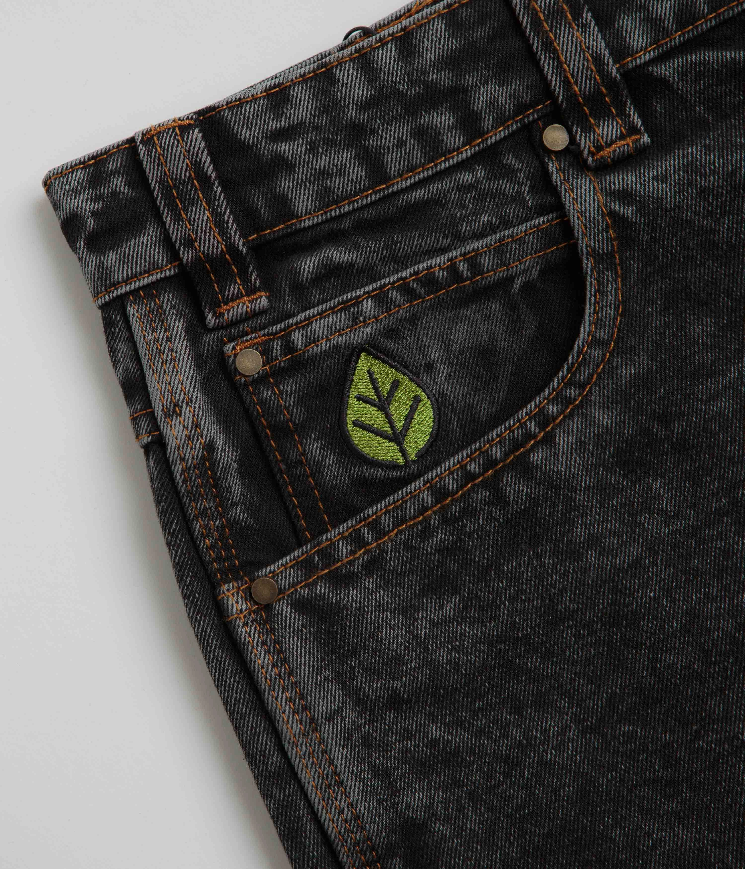 Butter Goods Weathergear Denim Shorts - Gunmetal Gothic style Sleek Cut