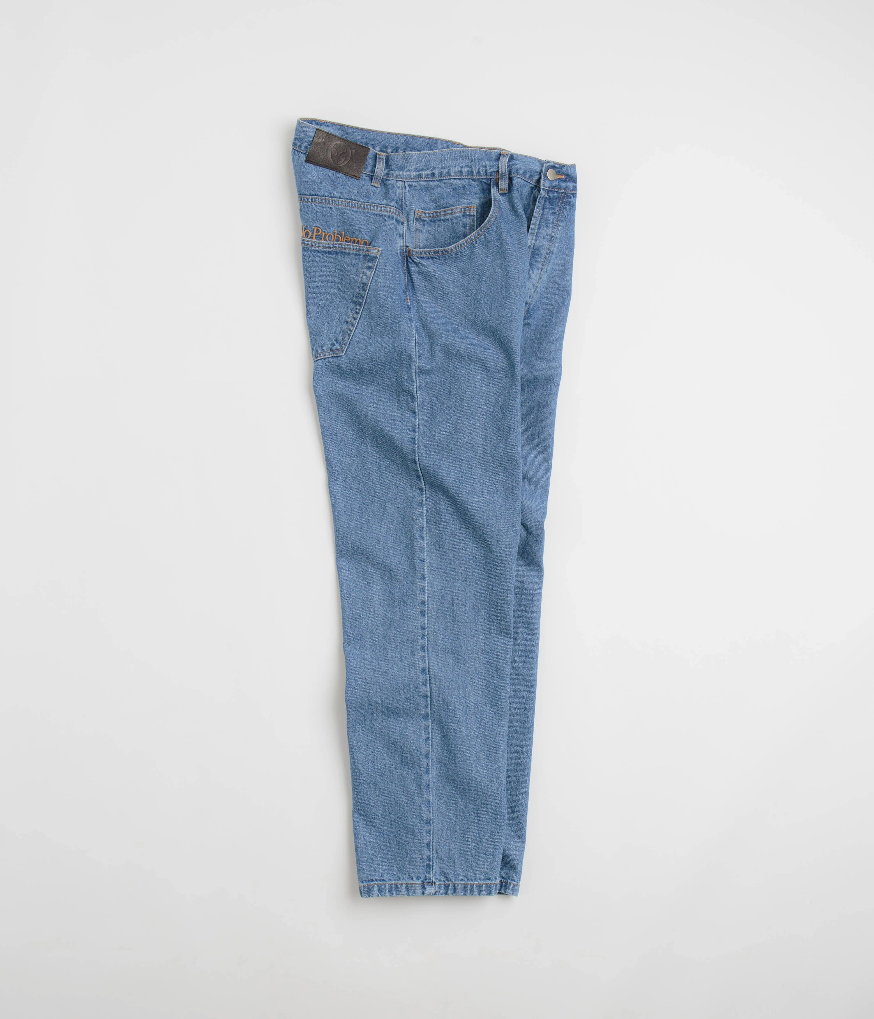 No Problemo Bagi Jeans - Blue Polyester fabric