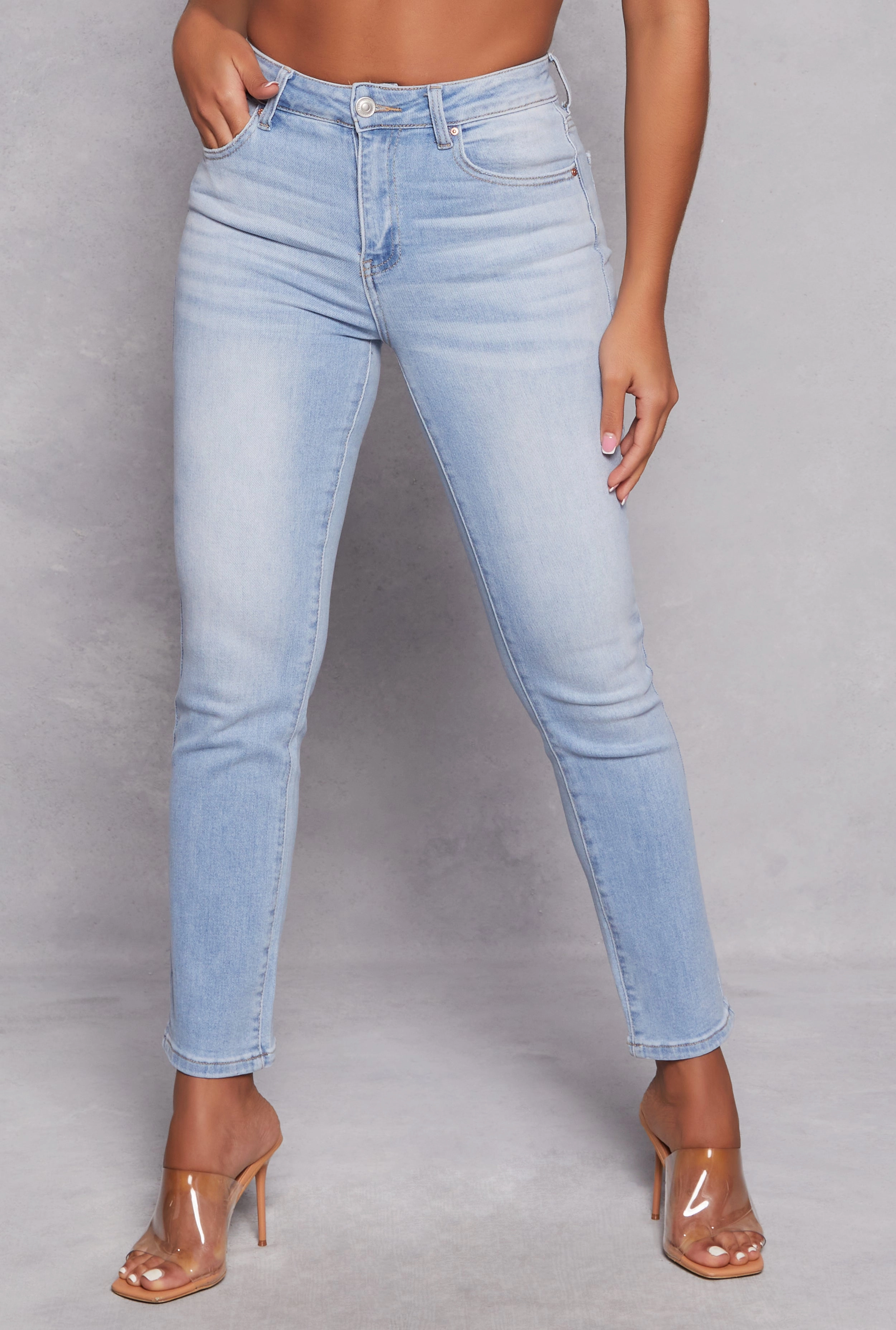Minimalist Weekend Getaway Casual WAX Whiskered Straight Leg Jeans