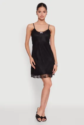 Floral Lace Overlay Mini Dress Standout Feature