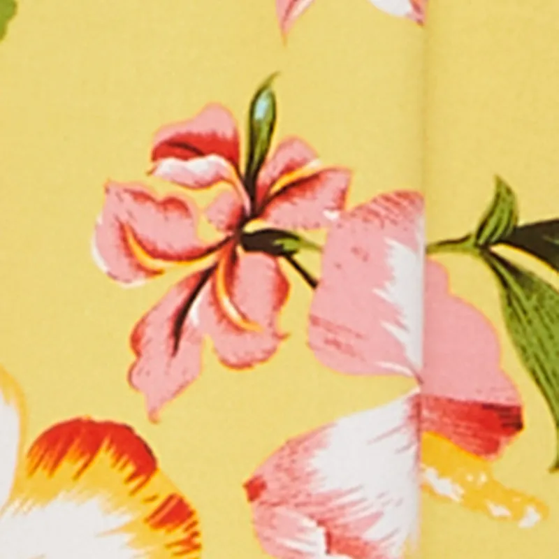 Floral Print V Neck Sundress with Adjustable Straps Morning Wear Chic Fit