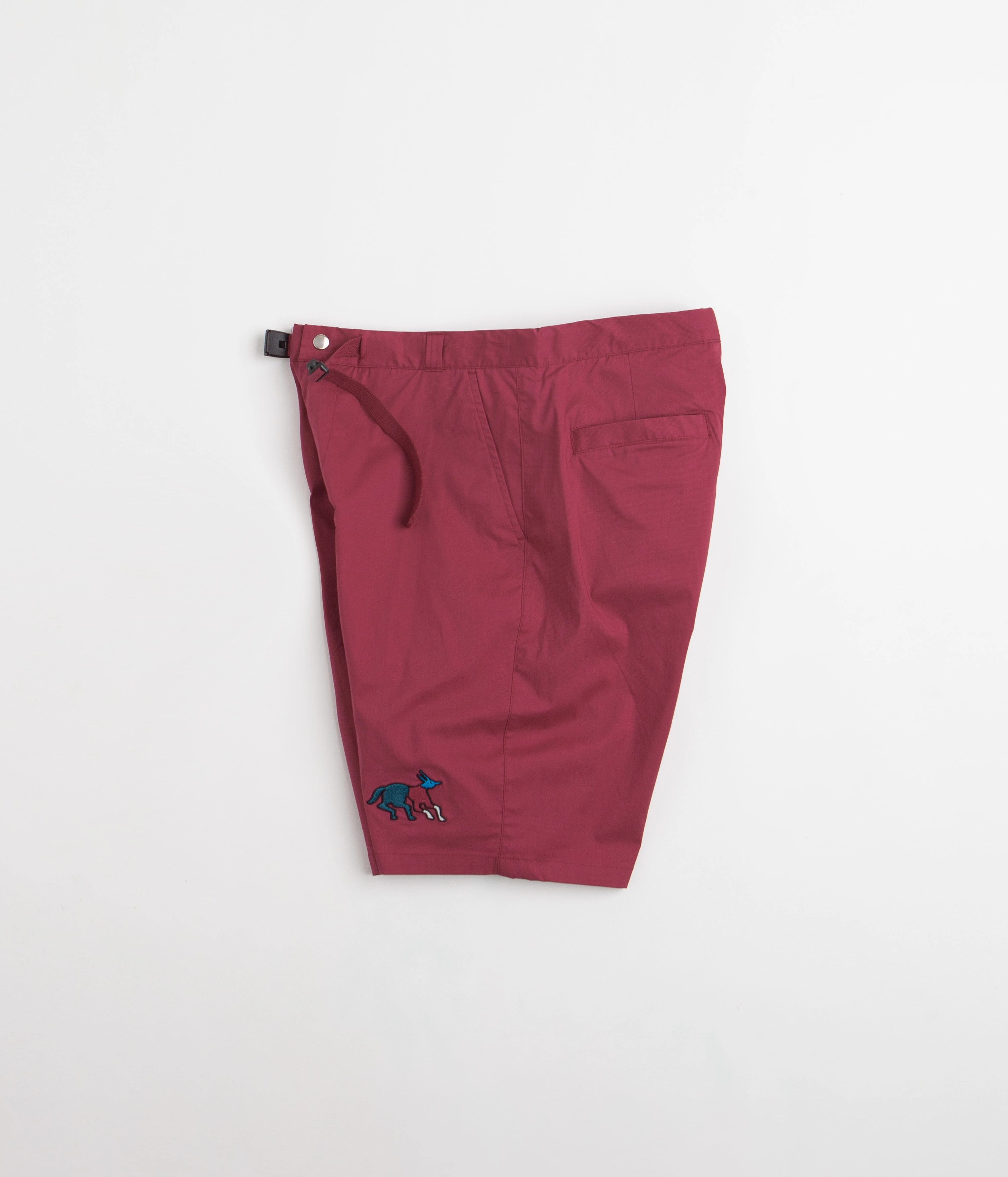 Low-waisted corduroy shorts by Parra Anxious Dog Shorts - Wine