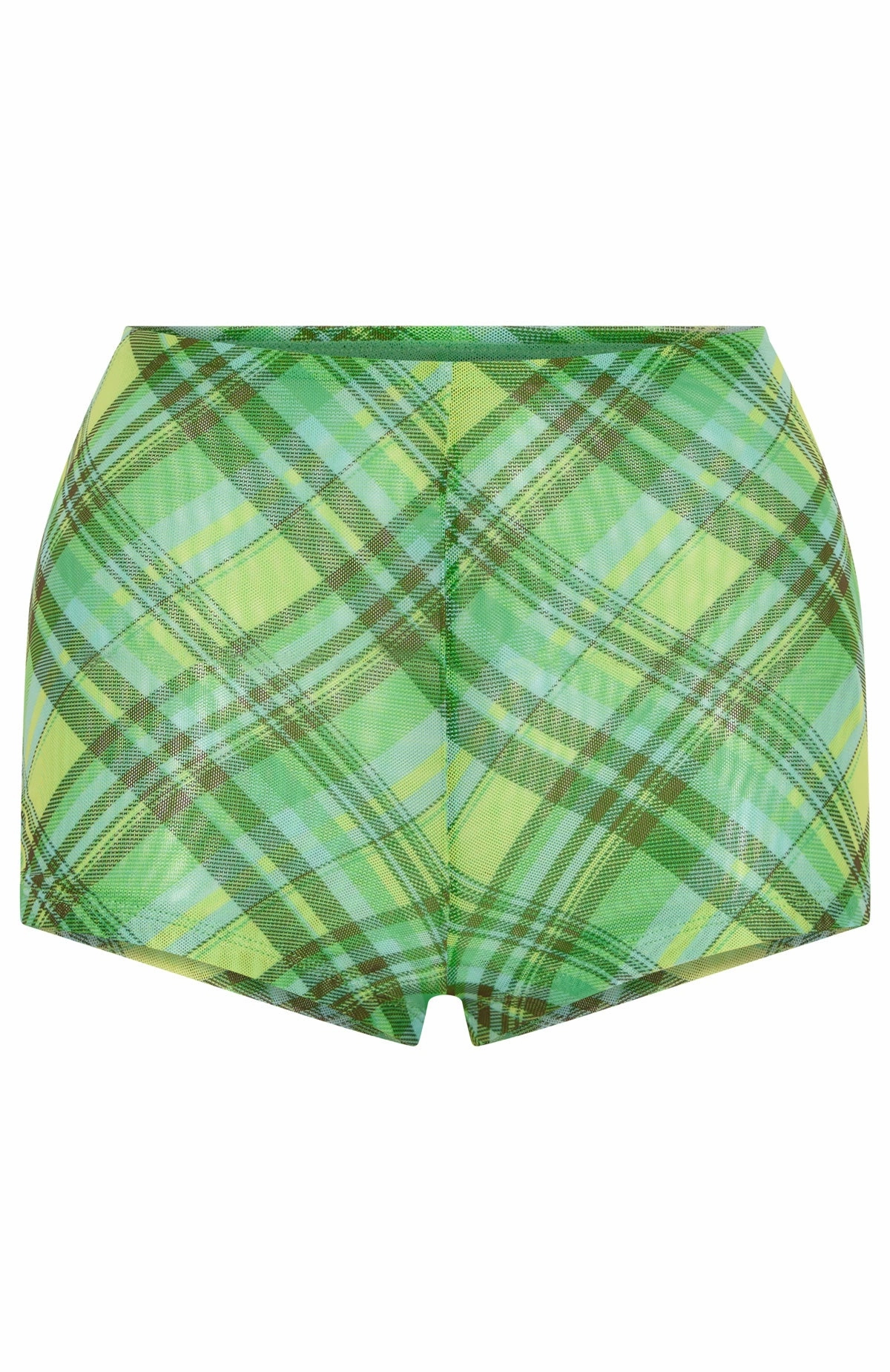 Forever Life Booty Shorts Citrus Check Sport Flex Design
