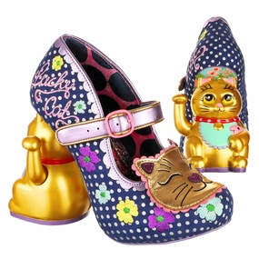 Fortunate Feline Nude Heels