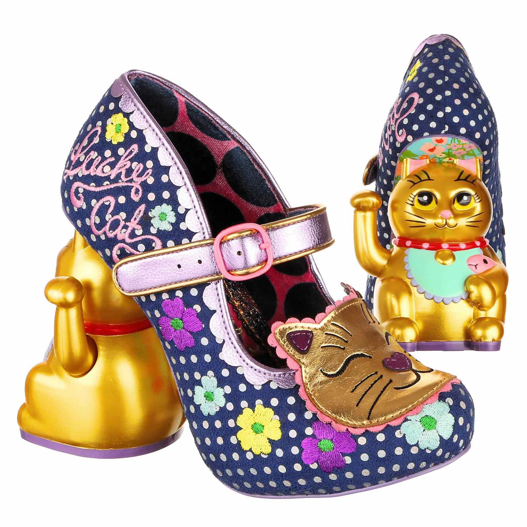 Fortunate Feline Nude Heels