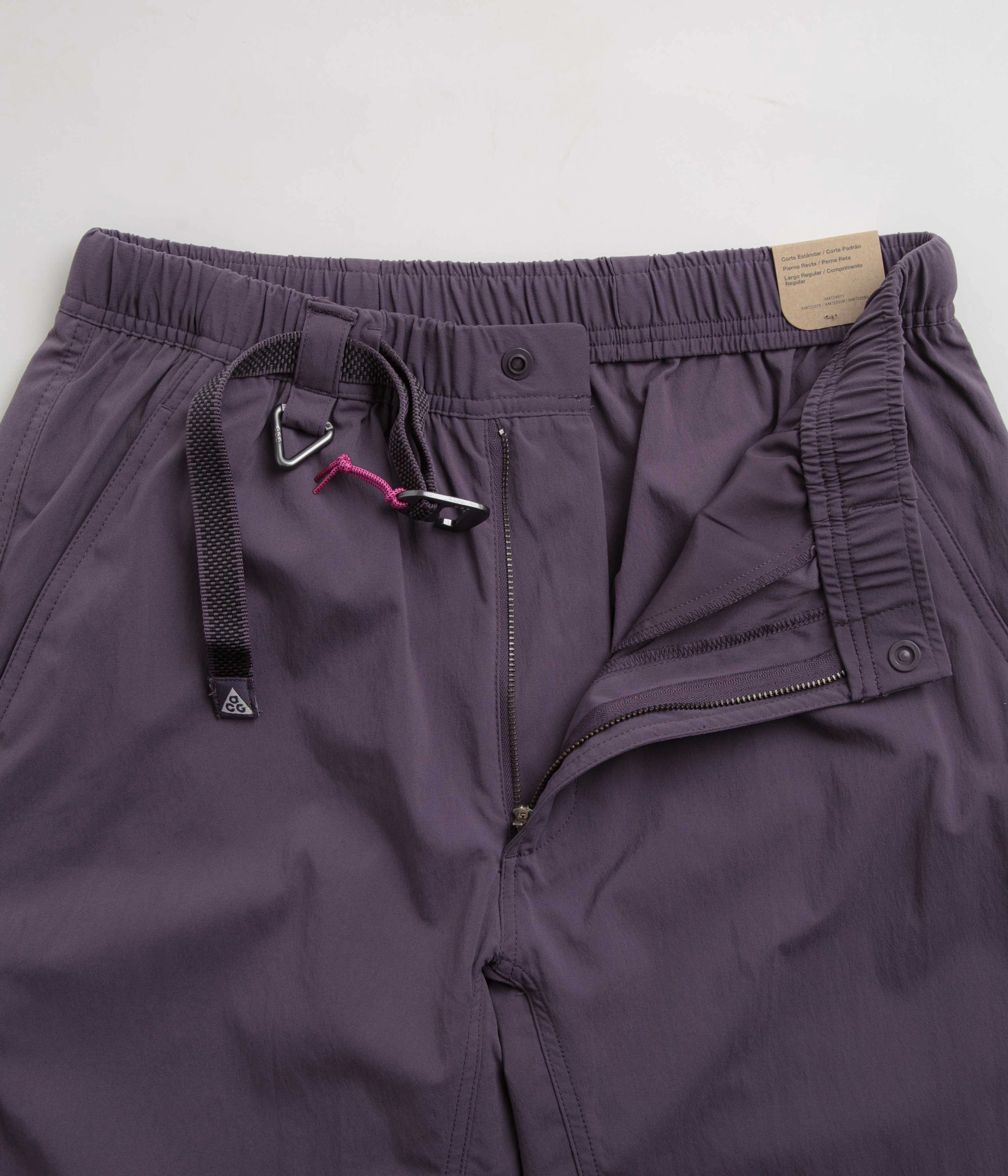 Anti Pilling Surface Long Wear Nike ACG Hiking Pants - Dark Raisin / Black / Summit White