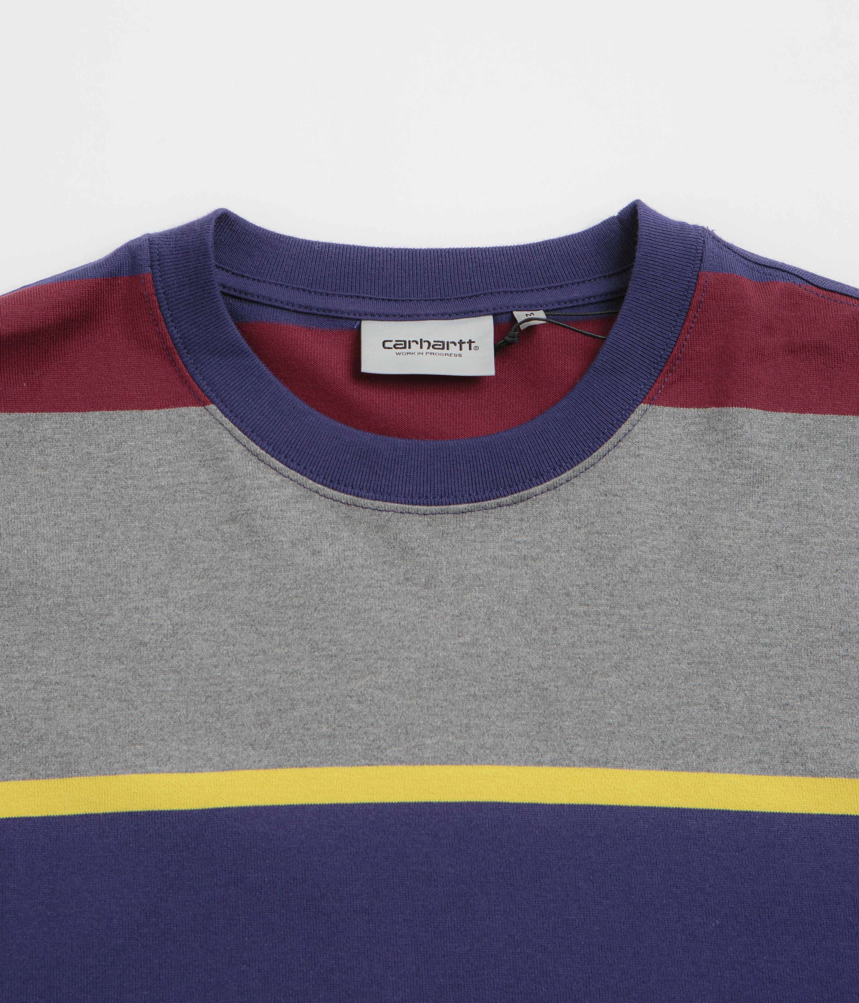 Comfort Wearable Carhartt Sundling Long Sleeve T-Shirt - Sundling Stripe / Aura