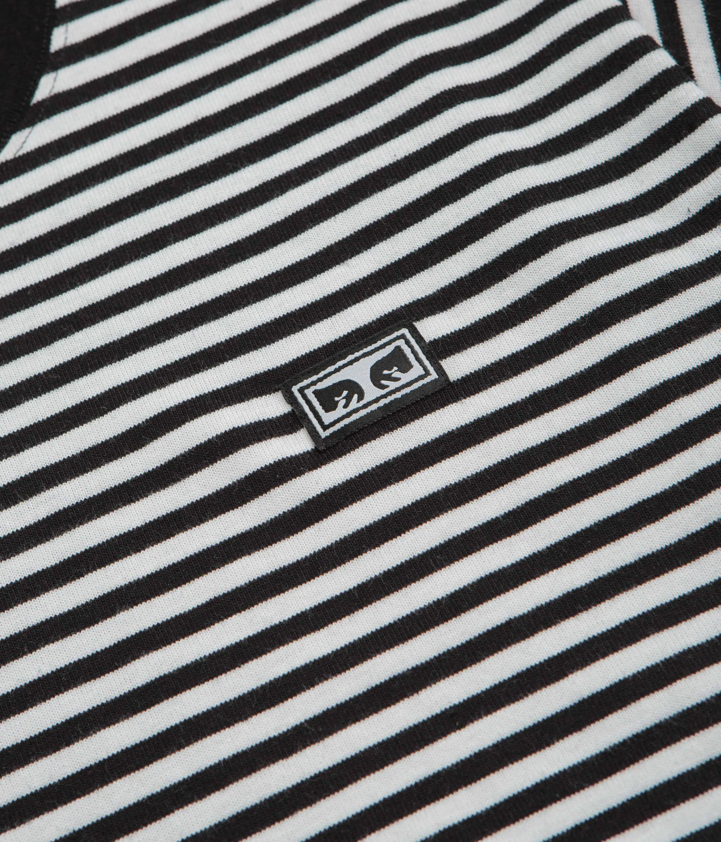 Obey Established Works Eyes Stripe T-Shirt - Black Timeless Design
