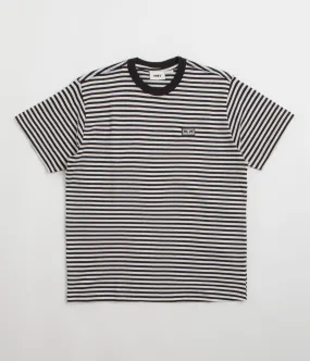 Obey Established Works Eyes Stripe T-Shirt - Black Indoor clothing