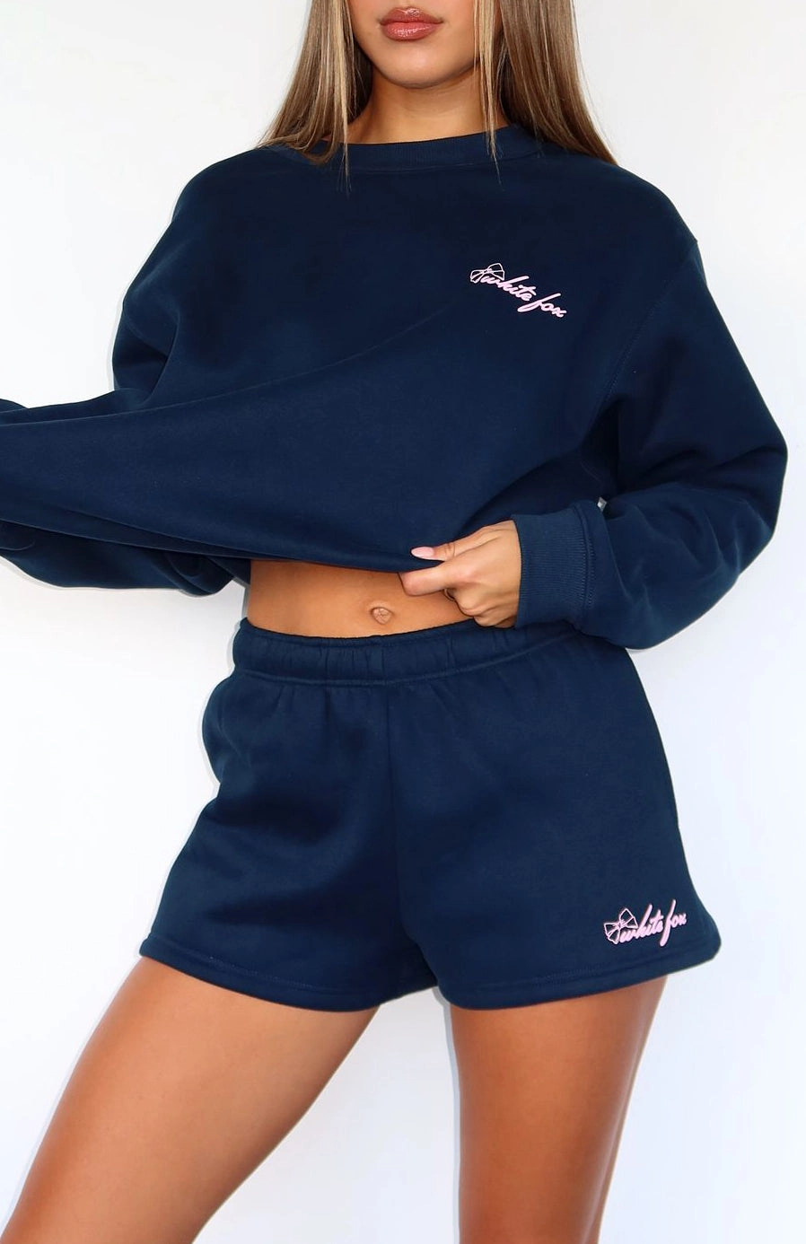 Got What You Need Lounge Shorts Navy Clean Fit