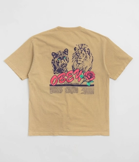 Obey Unite & Fight T-Shirt - Pigment Light Khaki Stylish Wear Cozy Wardrobe