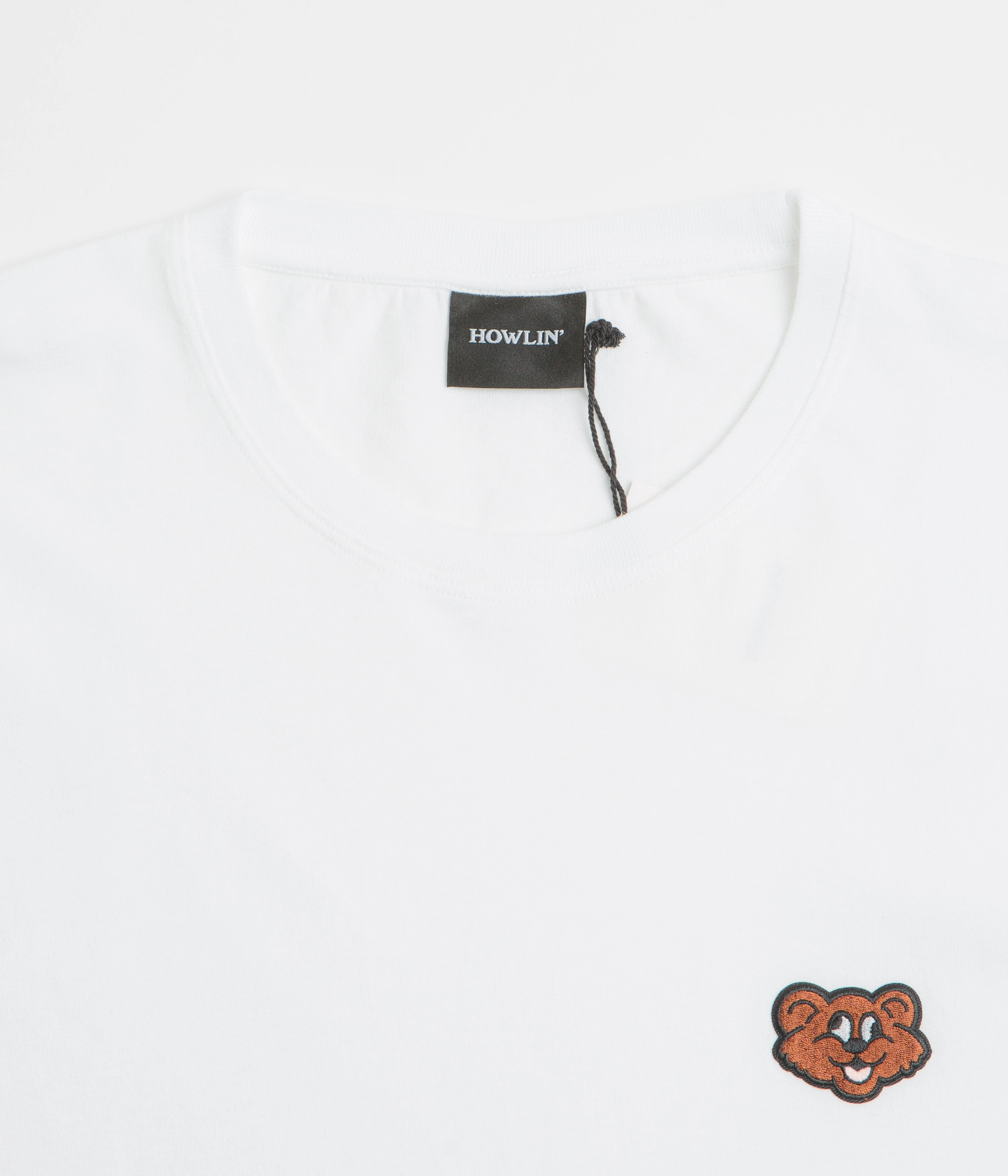 Howlin' Shaggy Bear T-Shirt - White Versatile Comfort City Casual