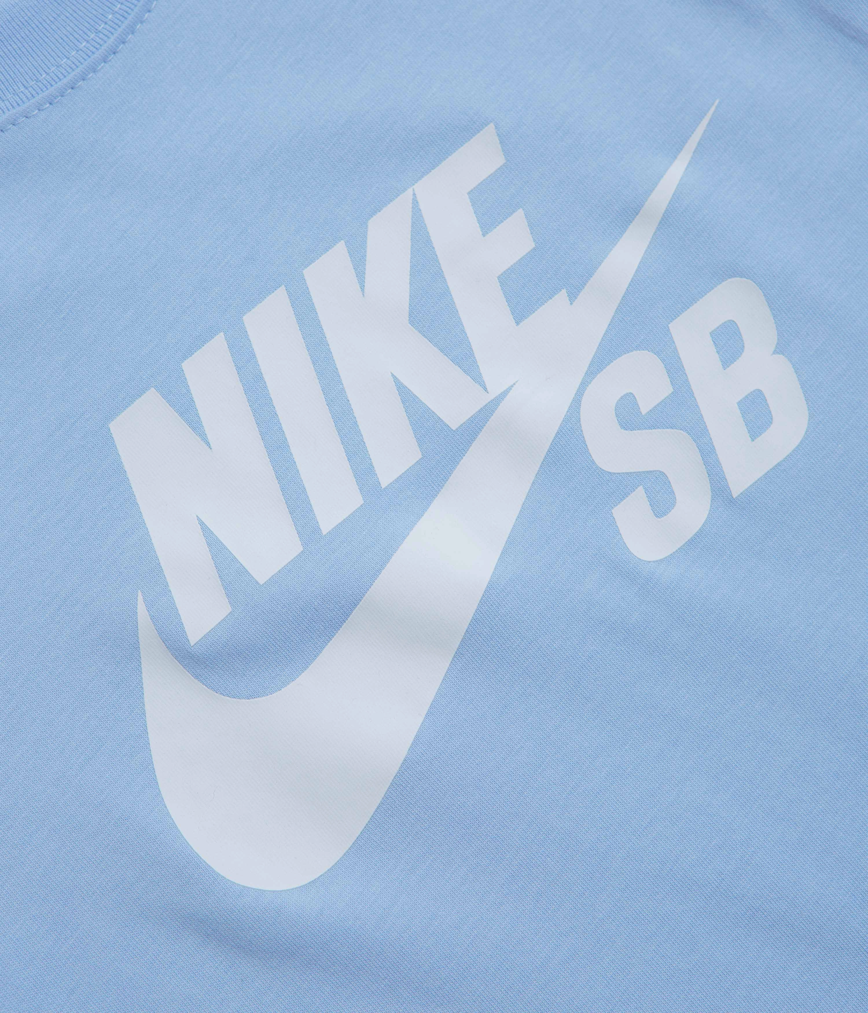 Essential Clothing Comfortable Style Nike SB Large Logo T-Shirt - Aluminum
