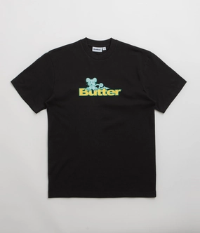 Perfect Wear comfortable top Butter Goods Rat Logo T-Shirt - Black