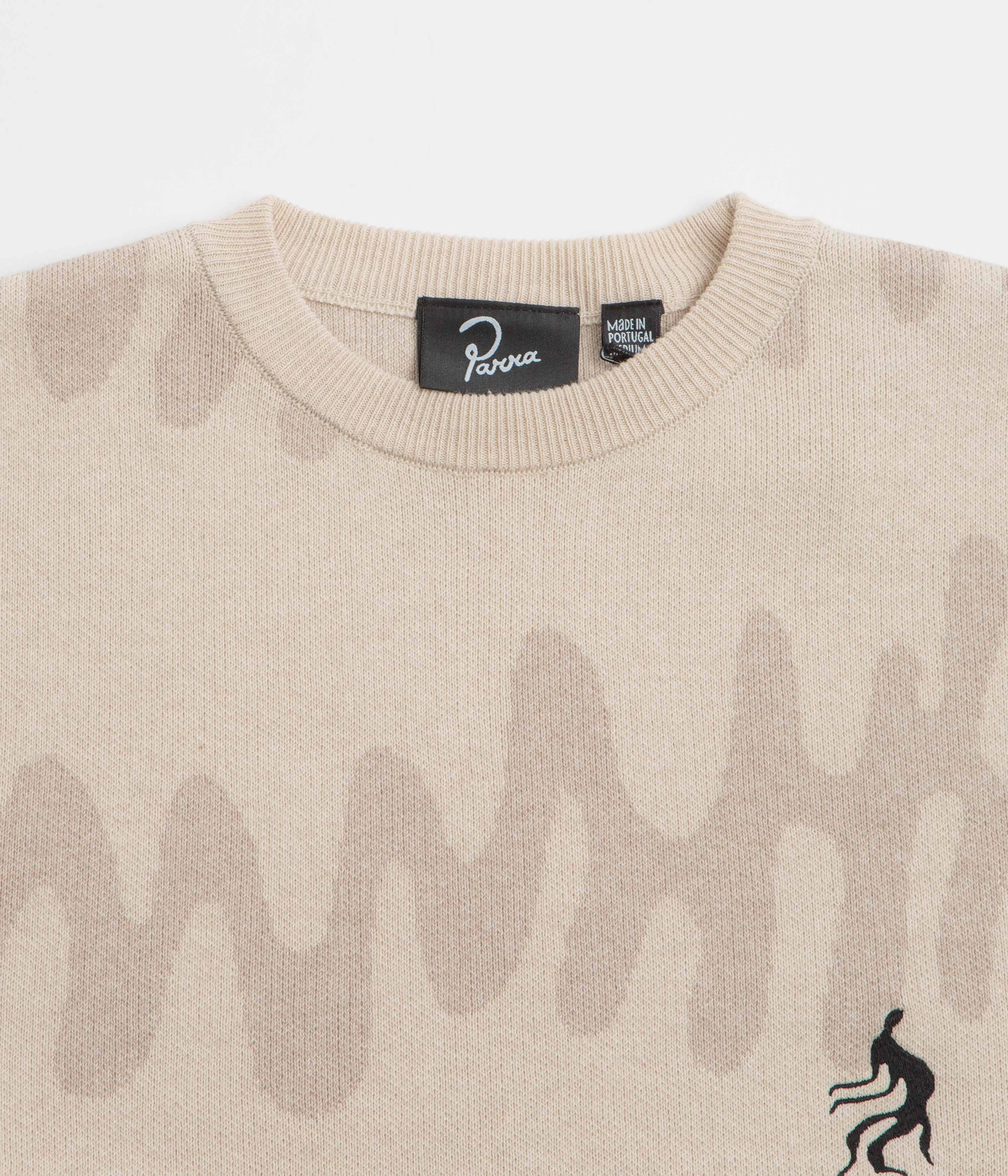 by Parra Static Stalker Sweatshirt - Sand Cozy Thermal