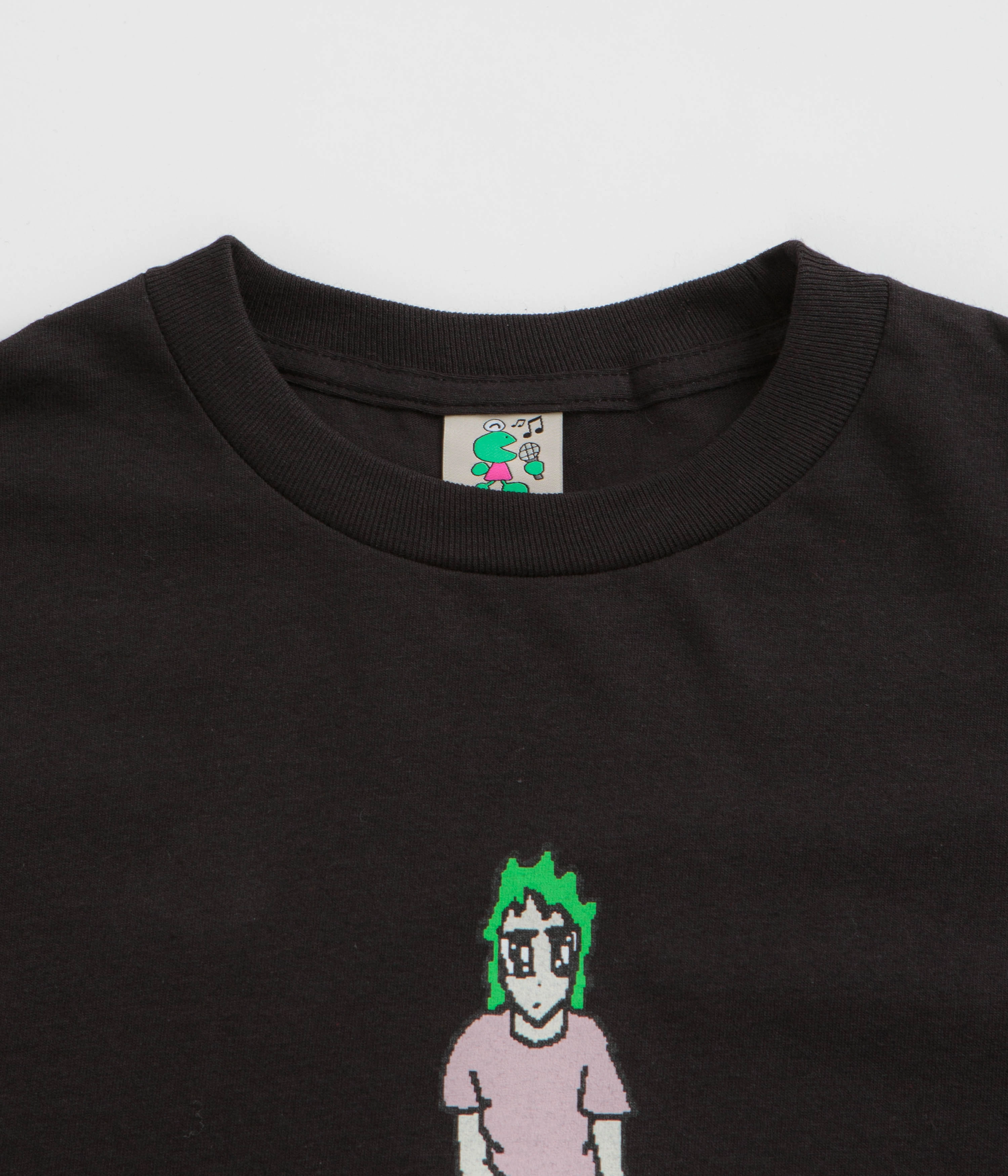 Frog Broken Glasses Long Sleeve T-Shirt - Black Sporty Vibe