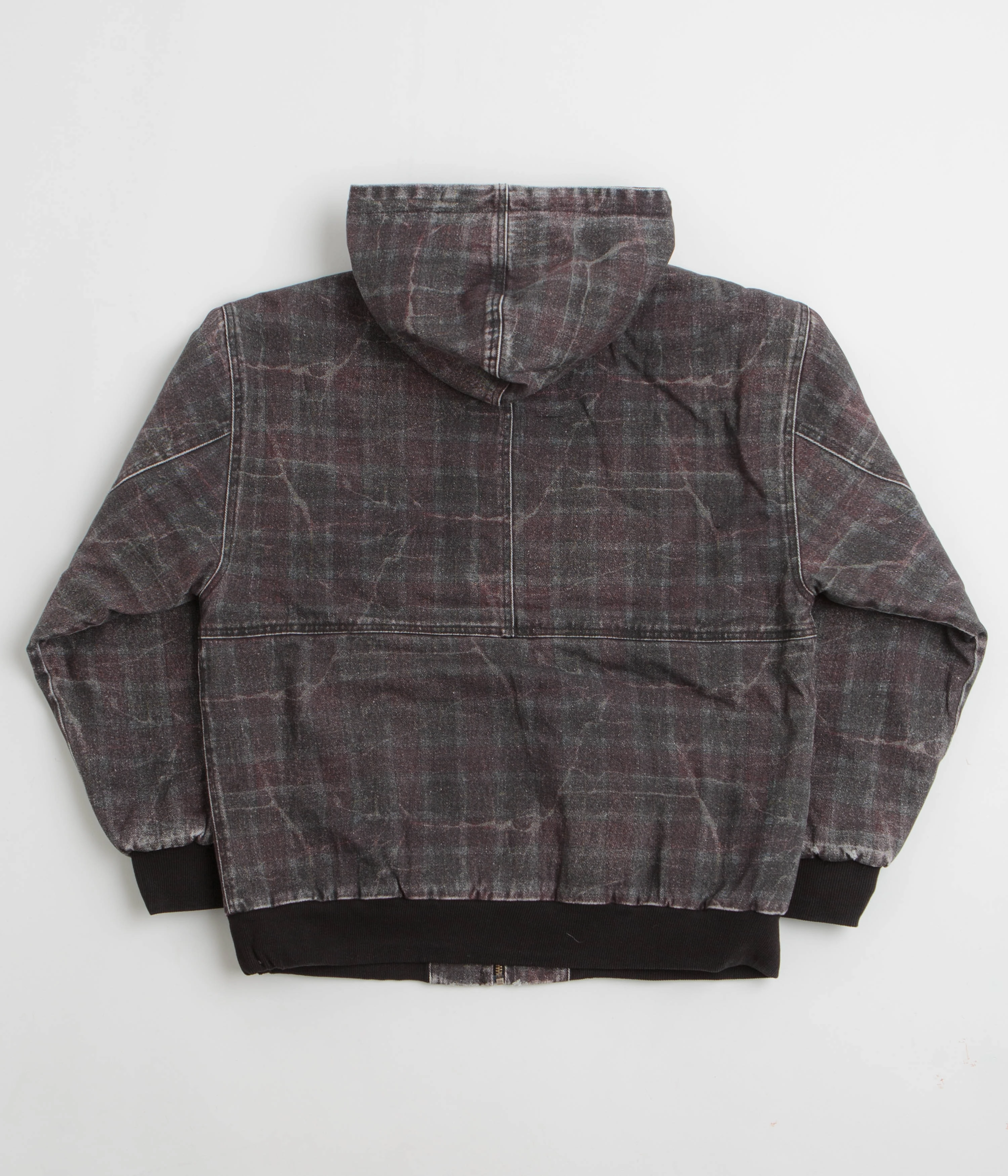 Light Day Jacket Fucking Awesome Distressed Plaid KO Work Jacket - Brown