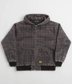 Fucking Awesome Distressed Plaid KO Work Jacket - Brown SeamSealed Edges