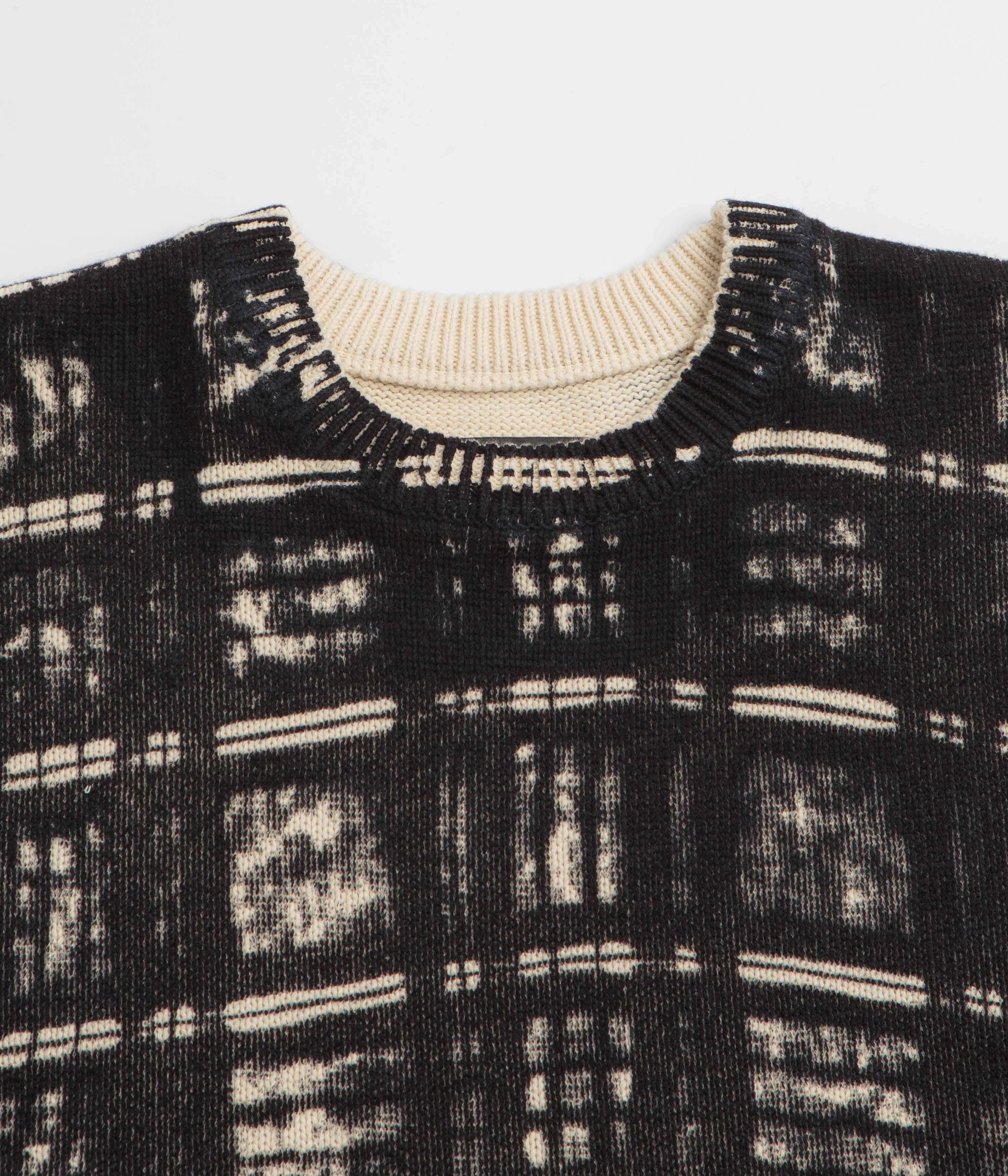 Chilly Ready Fucking Awesome Printed Plaid Sweatshirt - Black Plaid