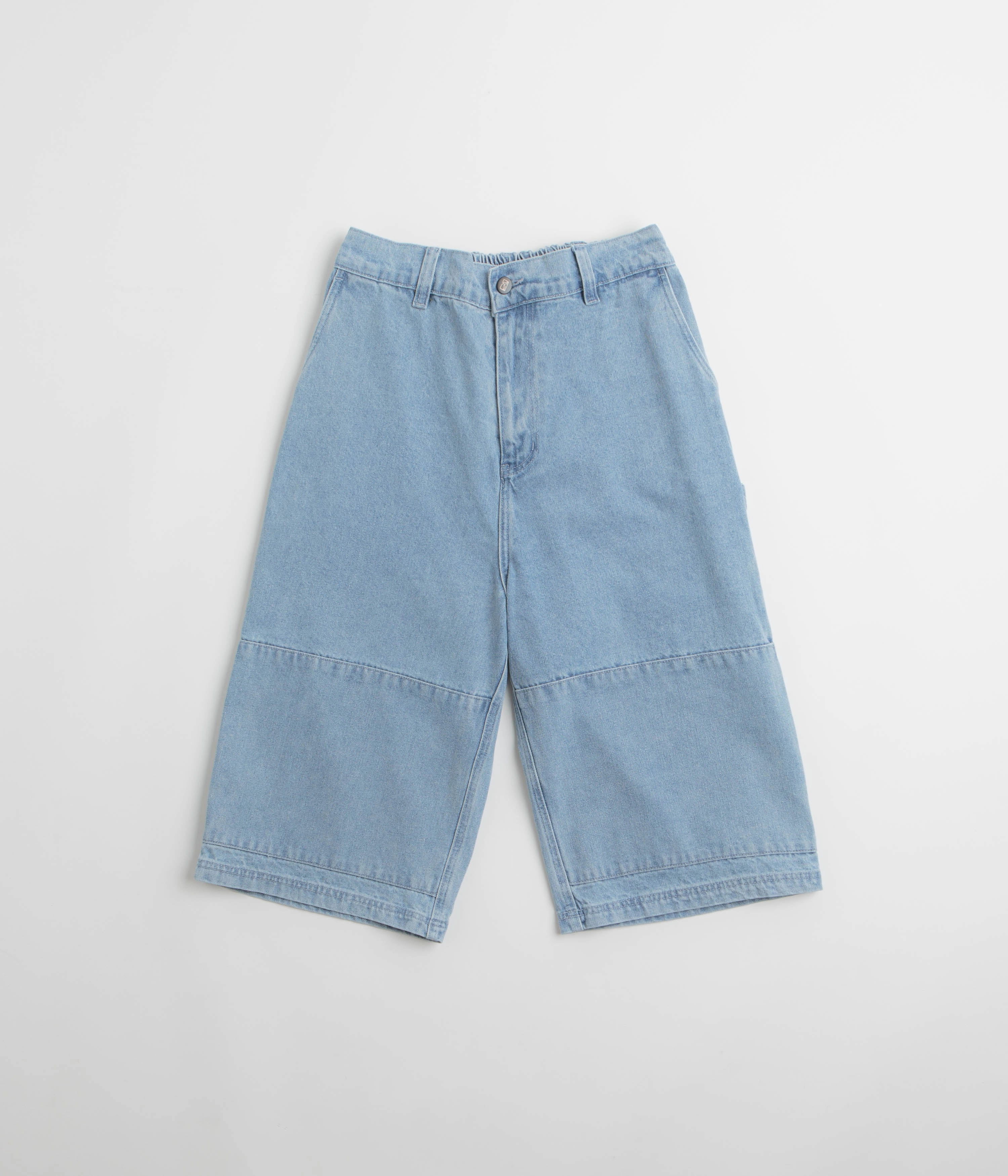 Casual Flex Fit Poetic Collective Sculptor Shorts - Light Denim