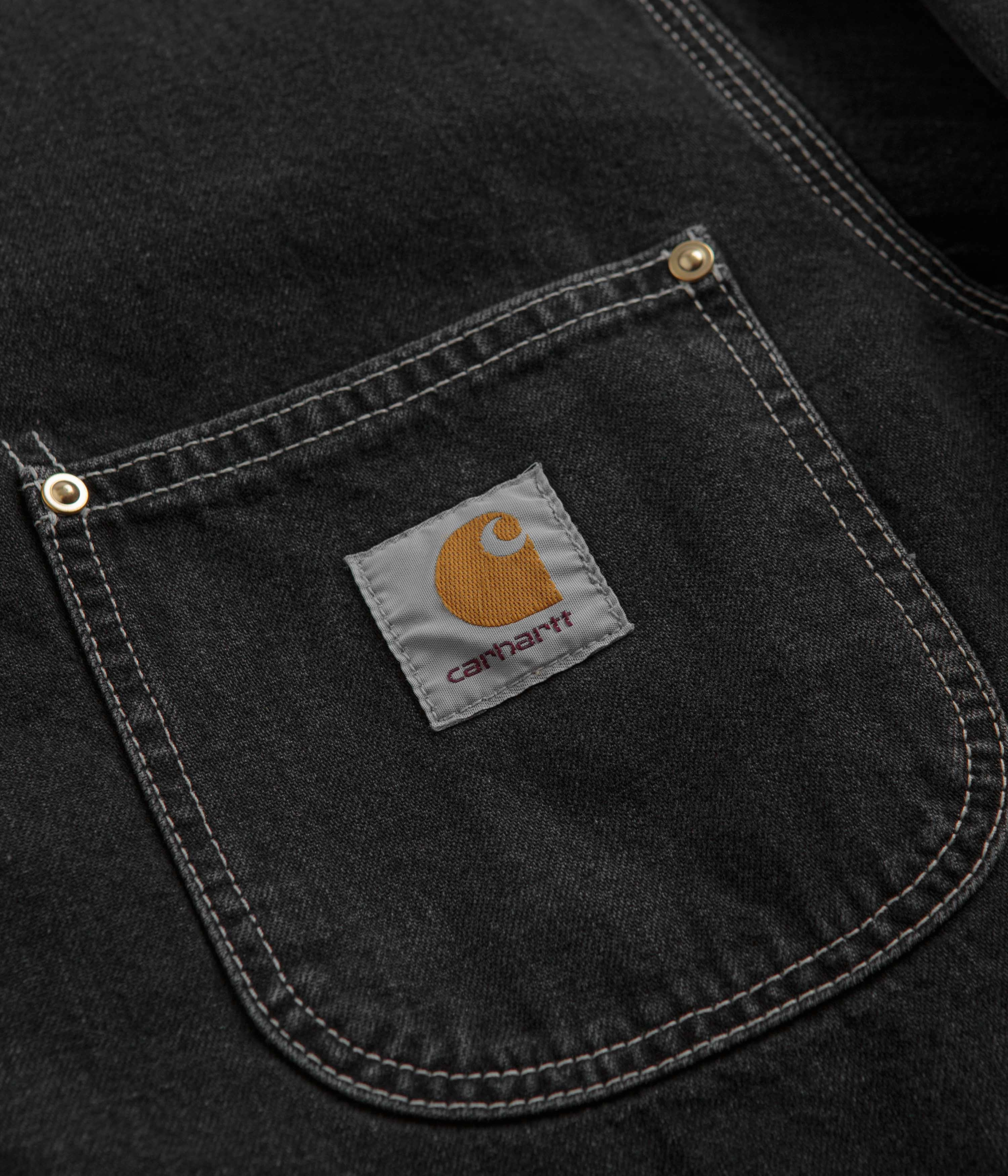 Versatile Layering Weight Carhartt OG Chore Coat - Heavy Stone Washed Black
