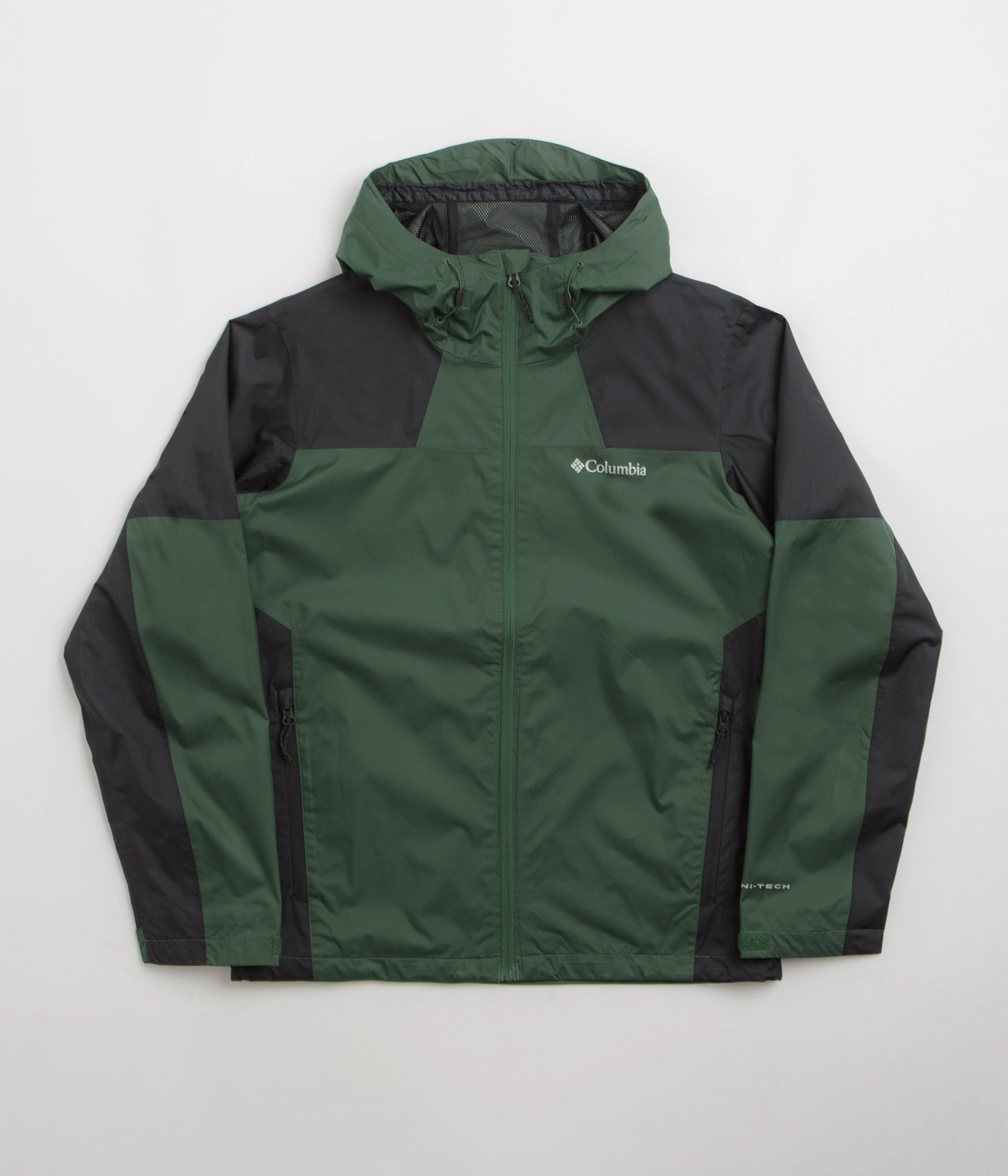 Convertible Style Columbia Inner Limits III Jacket - Rain Forest / Black